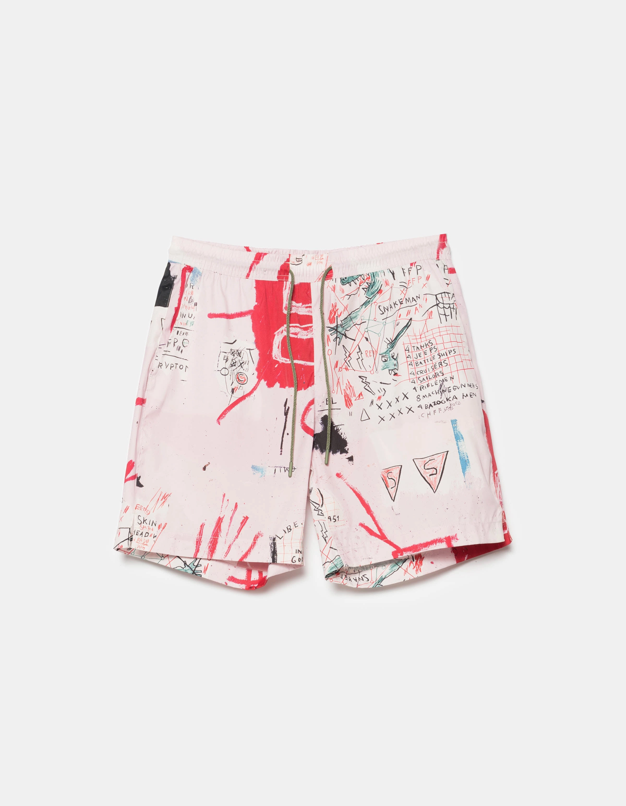 1483 Basquiat Year of the Snakeman Swim Shorts Pink Quick Dry Fit DurableStitching