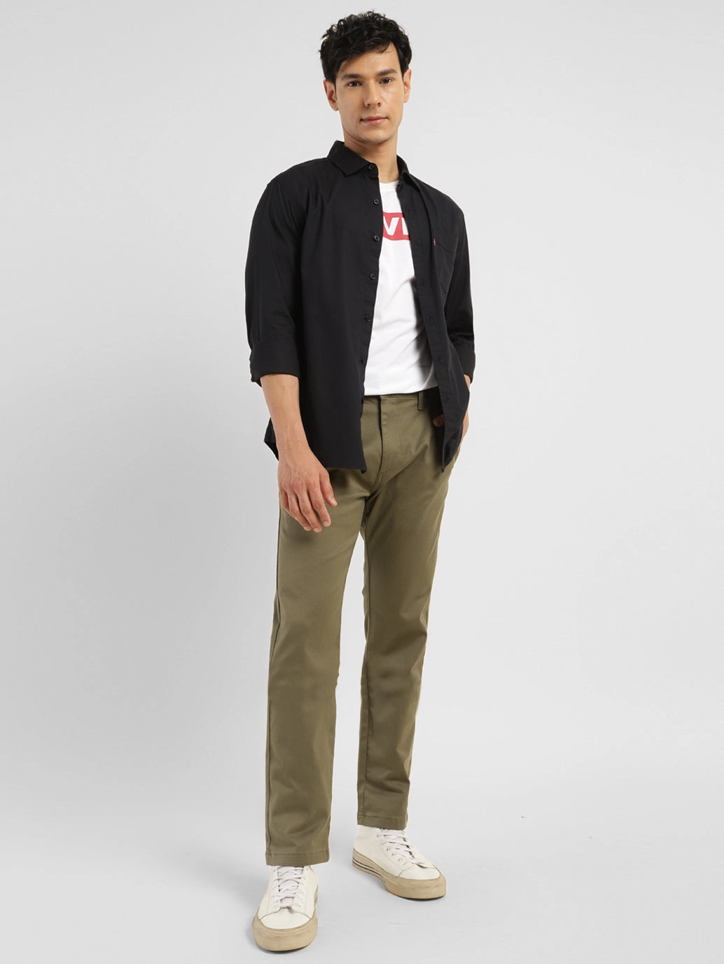 Comfy Shape Move Easy Men's 512 Green Slim Tapered Fit Chinos