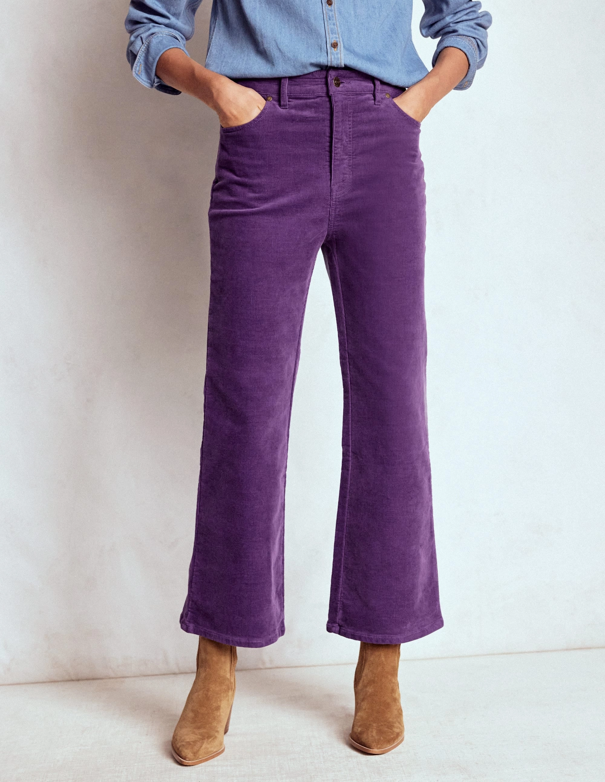 5-Pocket Cord Kick Jeans-Mystic Purple Fast Move Perfect Layer
