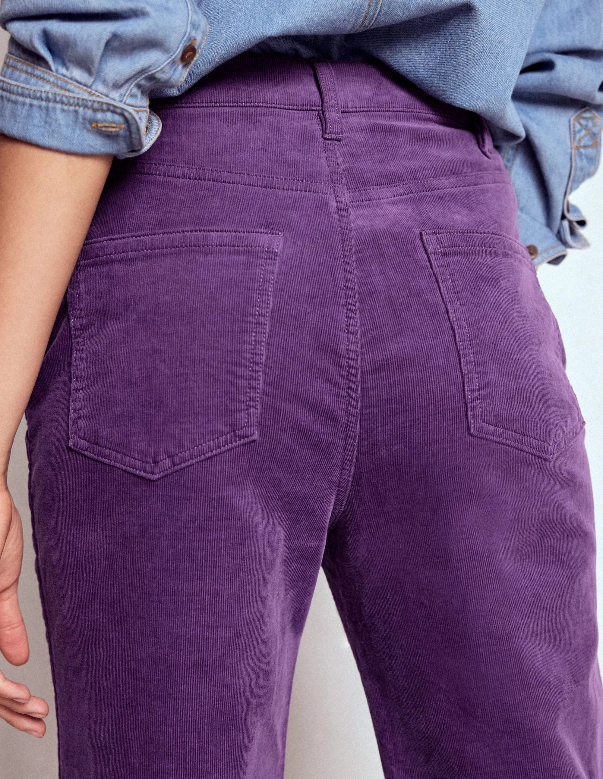 5-Pocket Cord Kick Jeans-Mystic Purple SustainableManufacturing
