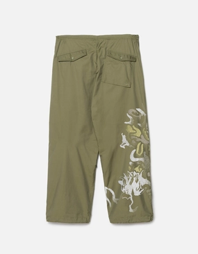 Comfy Cut 7082 Pointillist Dragon Embroidered Snopants? Olive OG-107F