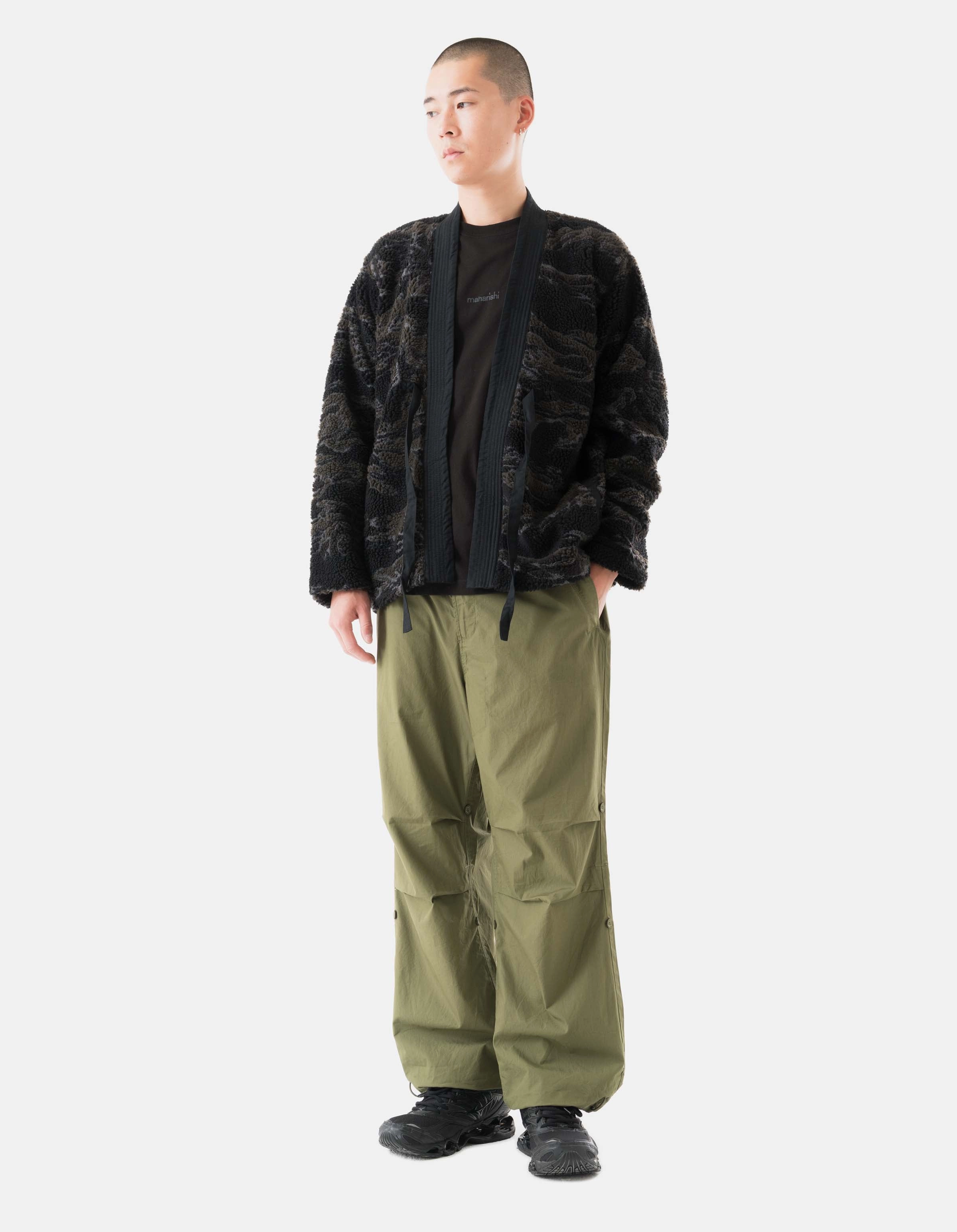 7082 Pointillist Dragon Embroidered Snopants? Olive OG-107F LightweightWeave