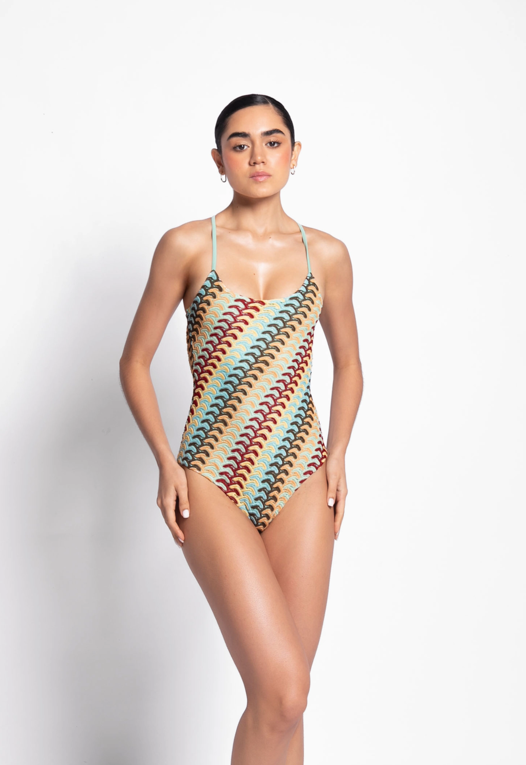 Tiziana One Piece Textured Fabric Customer-Loved