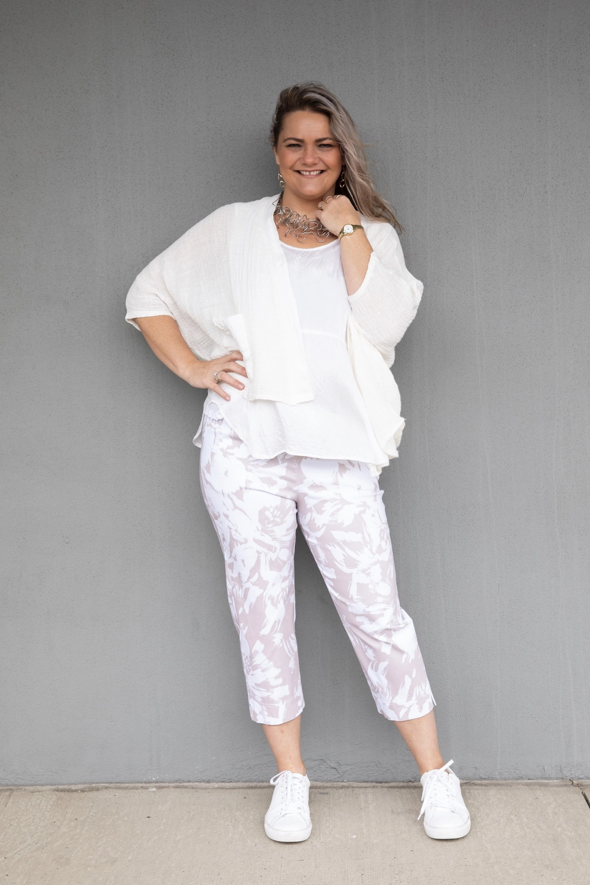 Wrinkle Free Exterior Detachable Components Elizabeth Scott - ES-JK-132 Linen Jacket