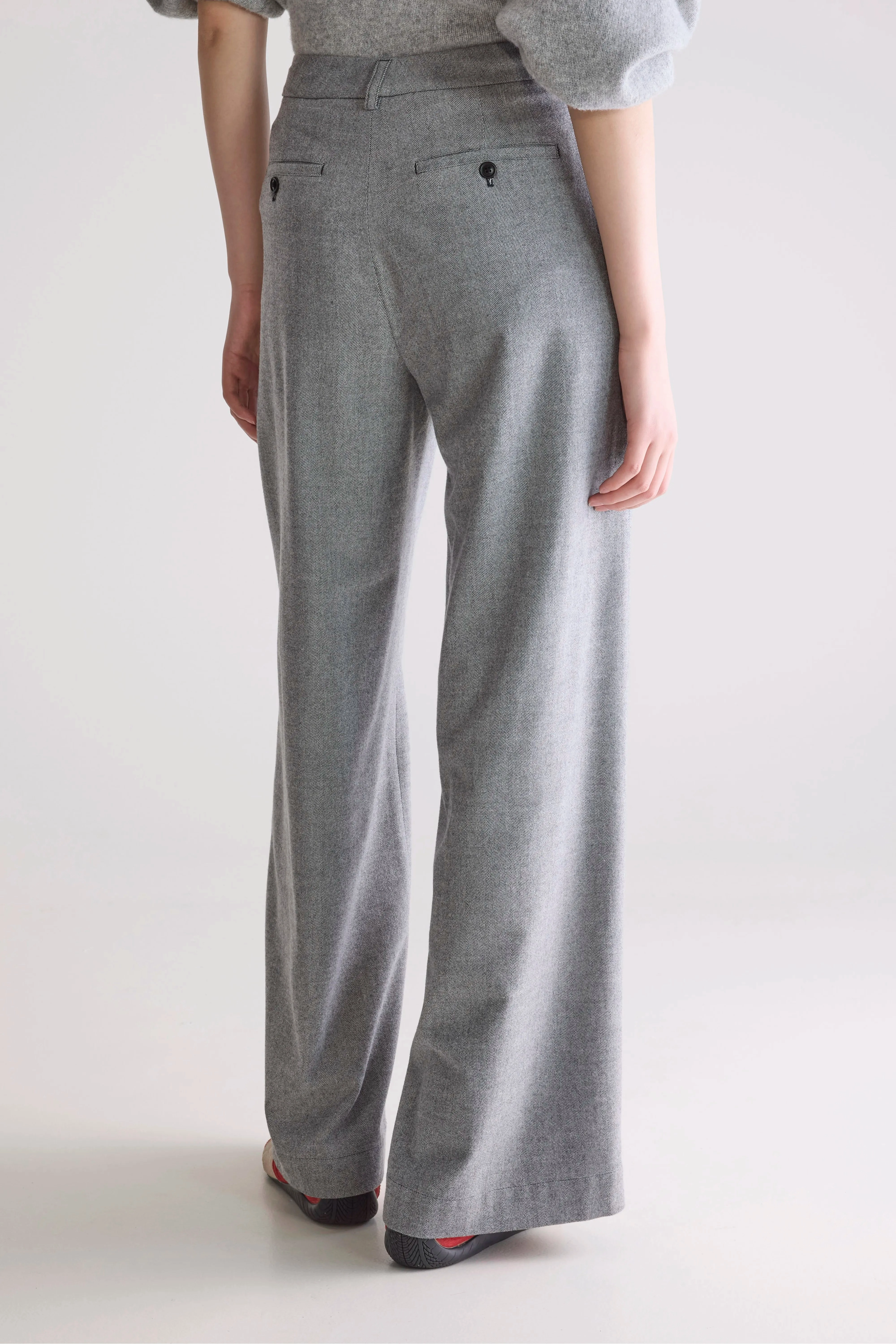 Volkert wide tailored trousers (252 / W / MID GREY) Casual Wearable