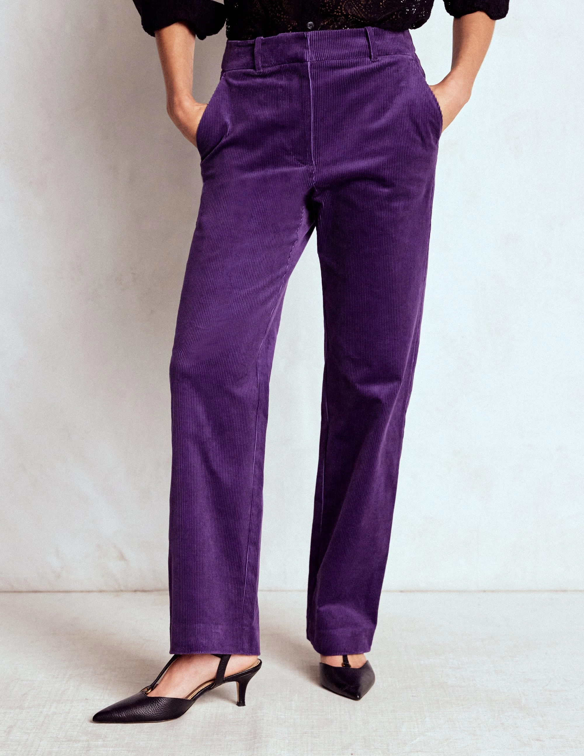 Canonbury Cord Trousers-Mystical Purple AbrasionResistantFabric Weekend Wear