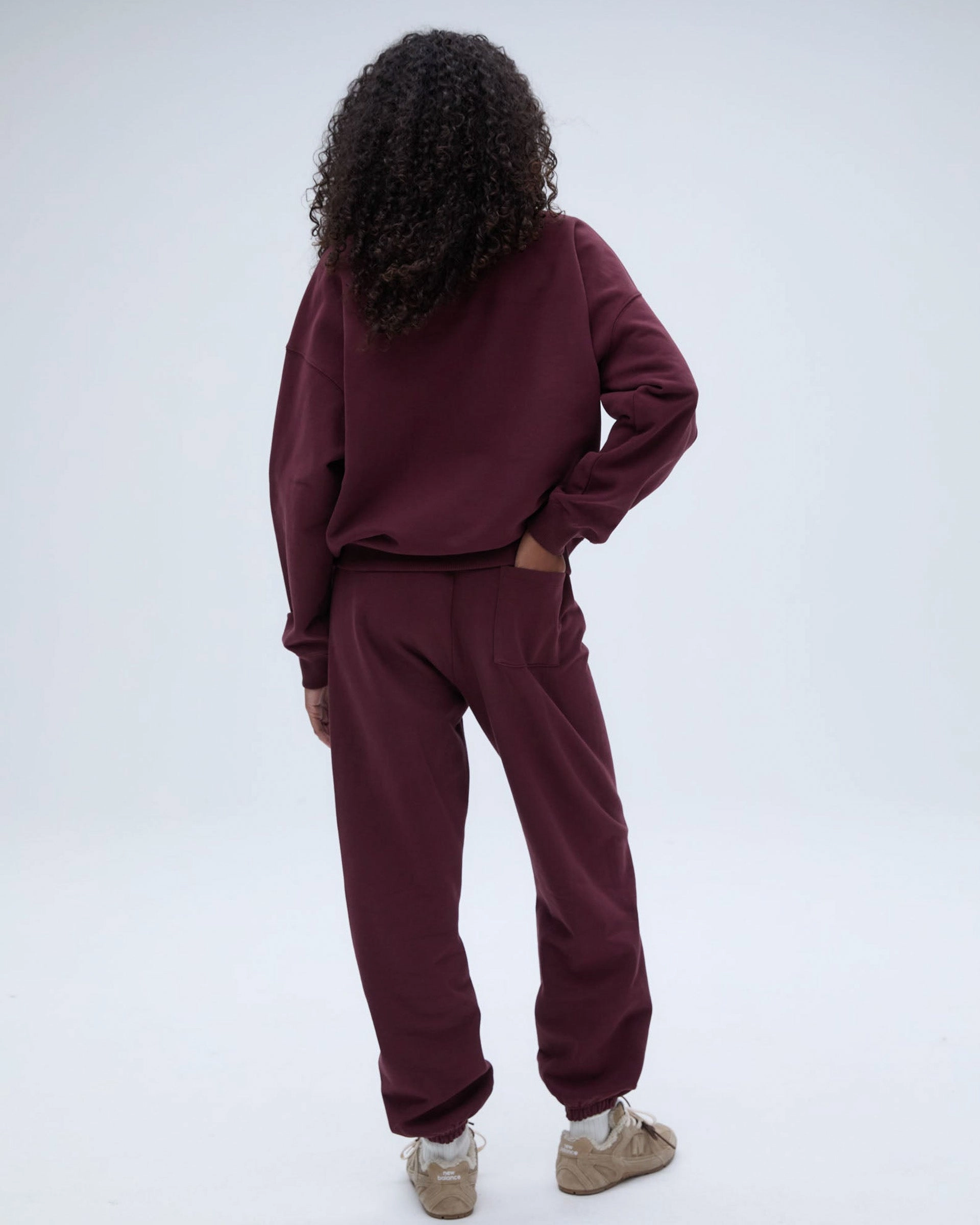 No Gap Waist Relaxed Comfort Look ADA Sweatpants - Burgundy