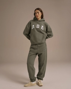 ADA Sweatpants - Olive Green Essential Fit SmoothZipClosure