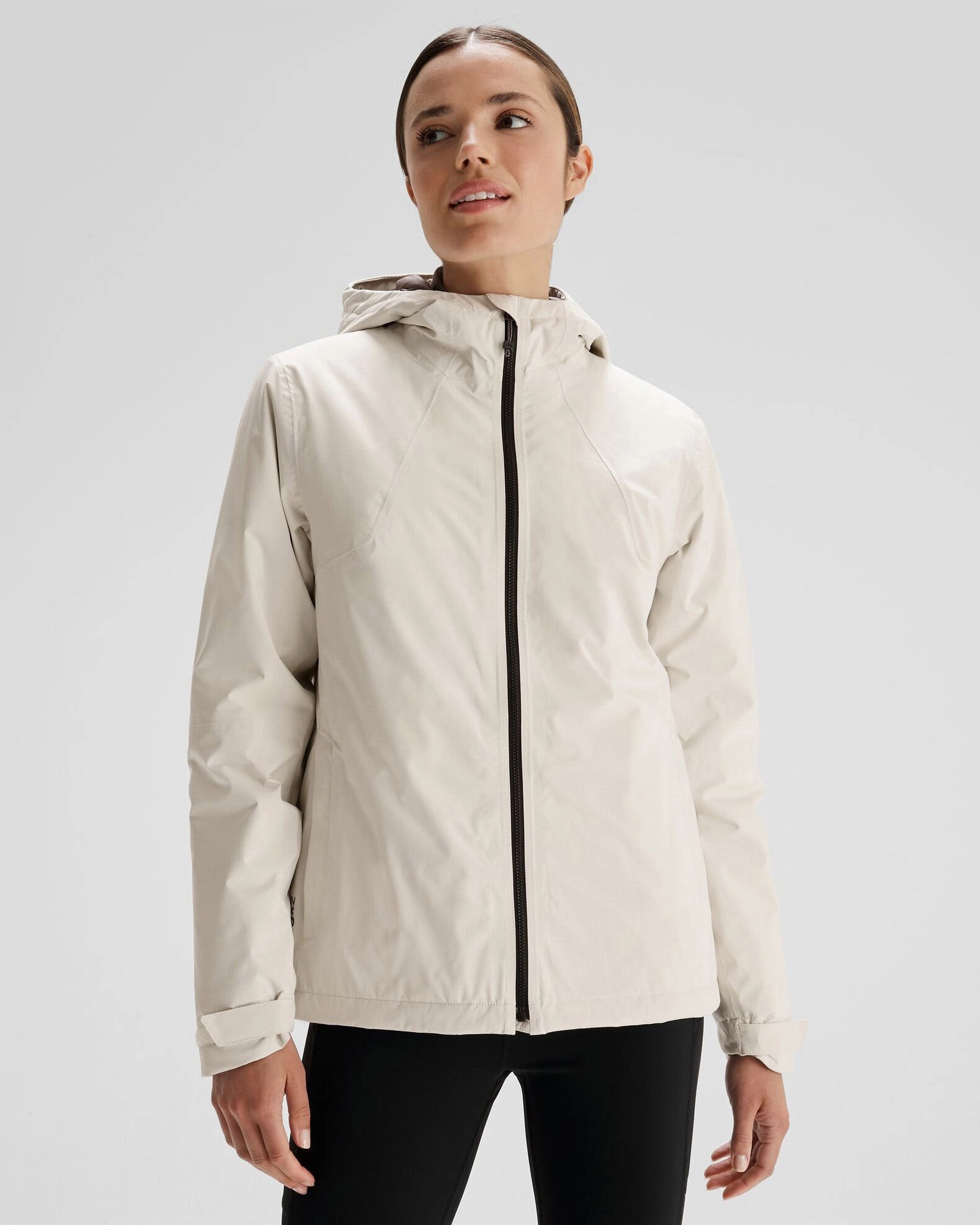 DoubleLayeredEdges Women's Trailhead 2L Insulated Rain Jacket - Natural