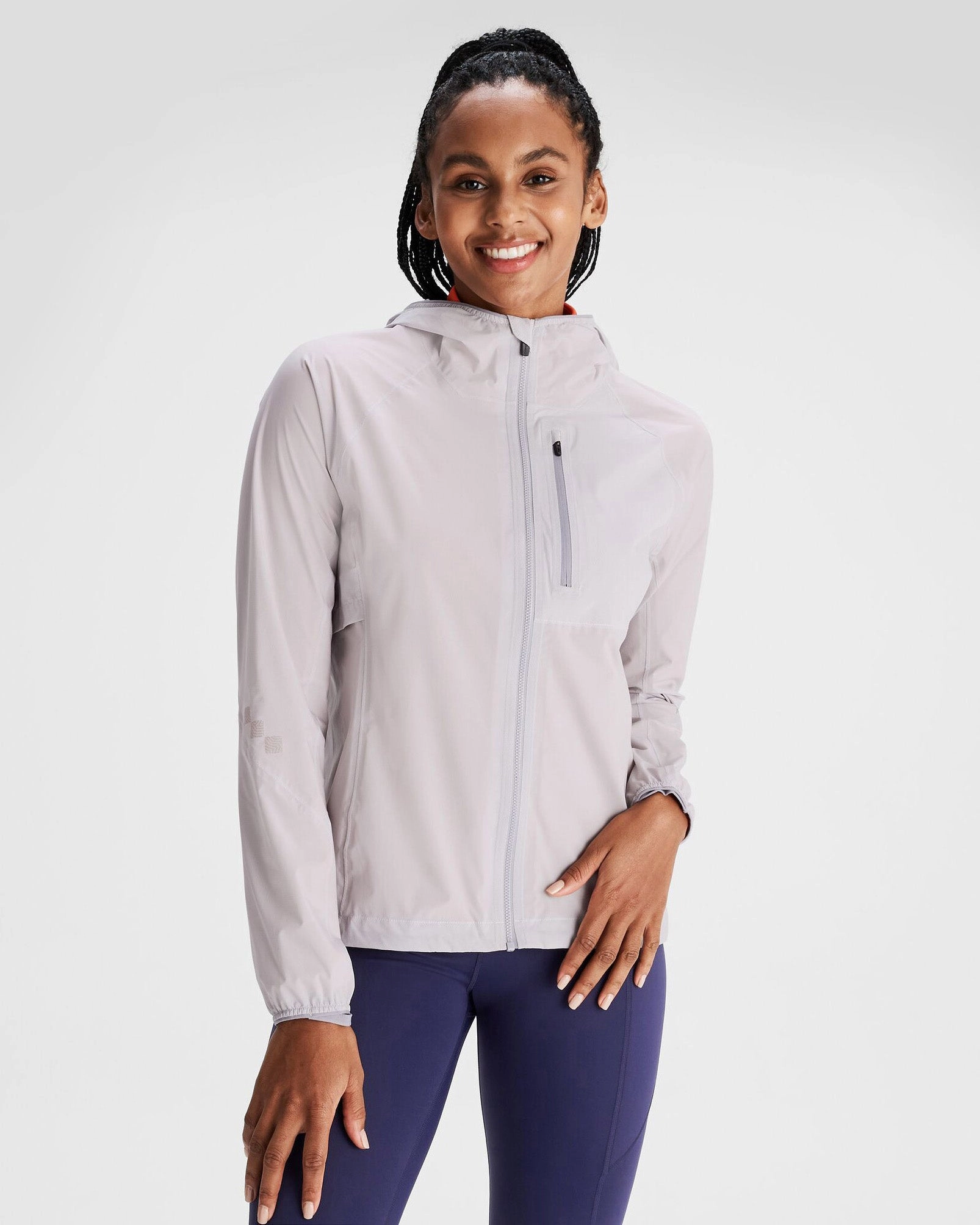 Women's Seeker 2.5L Rain Jacket - Dove Light Reflective