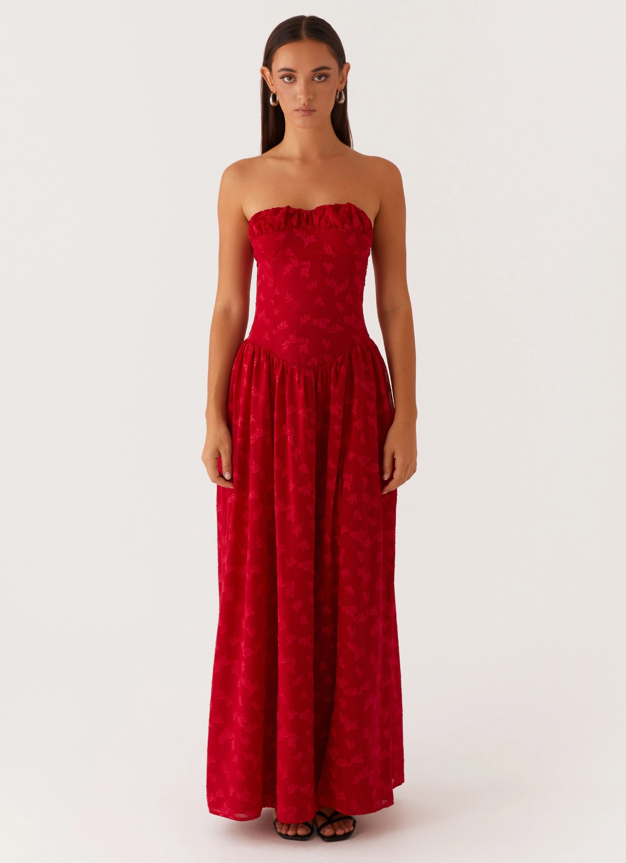 Adira Maxi Dress - Red Gender Inclusive Eye Catching