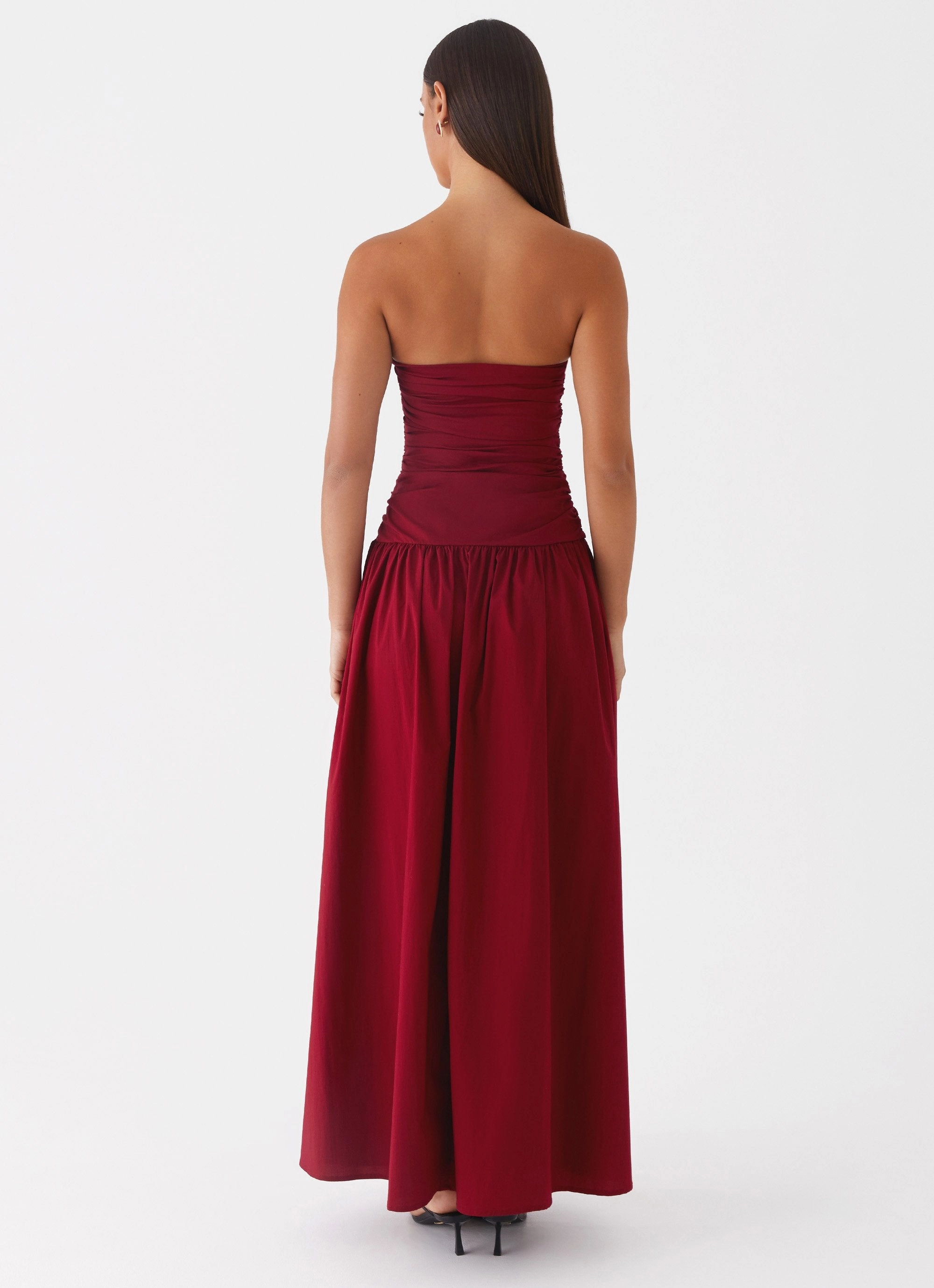 Carmel Maxi Dress - Merlot Inner Glow light layering