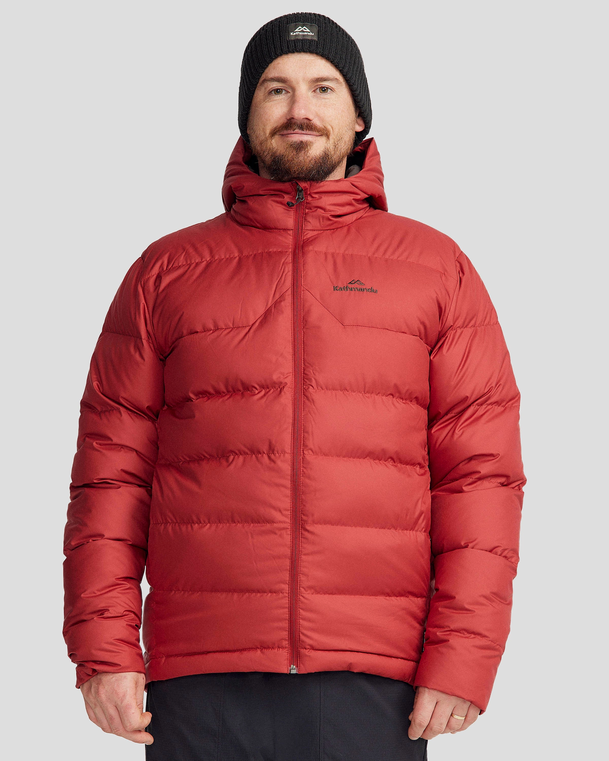 Eco Nice Men's Epiq Hooded Down Jacket - Pinot