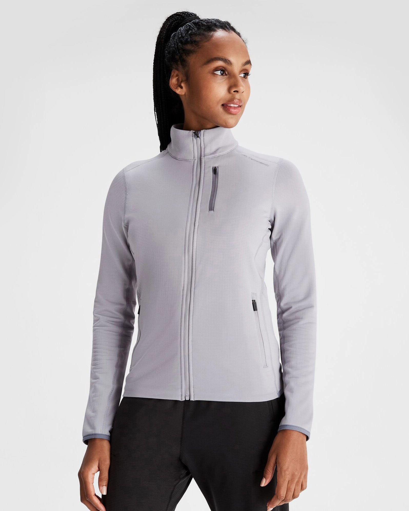 Sun Protective Fabric Women's Seeker Fleece Jacket - Light Haze