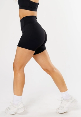 RecStretch Empower Sculptseam? Plus Pocket Short 6?? Black Flexible Layer Wrinkle resistant fabric