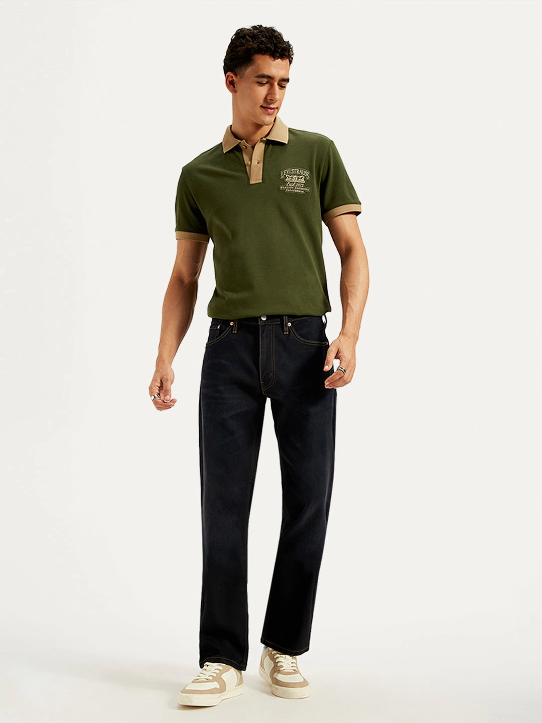 Autumn Days Family Style Eco Friendly Men's 541 Navy Blue Athletic Tapered Fit Mid Rise Jeans