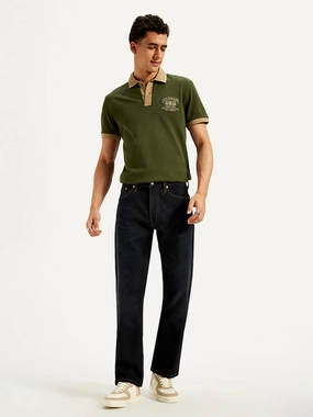 Autumn Days Family Style Eco Friendly Men's 541 Navy Blue Athletic Tapered Fit Mid Rise Jeans