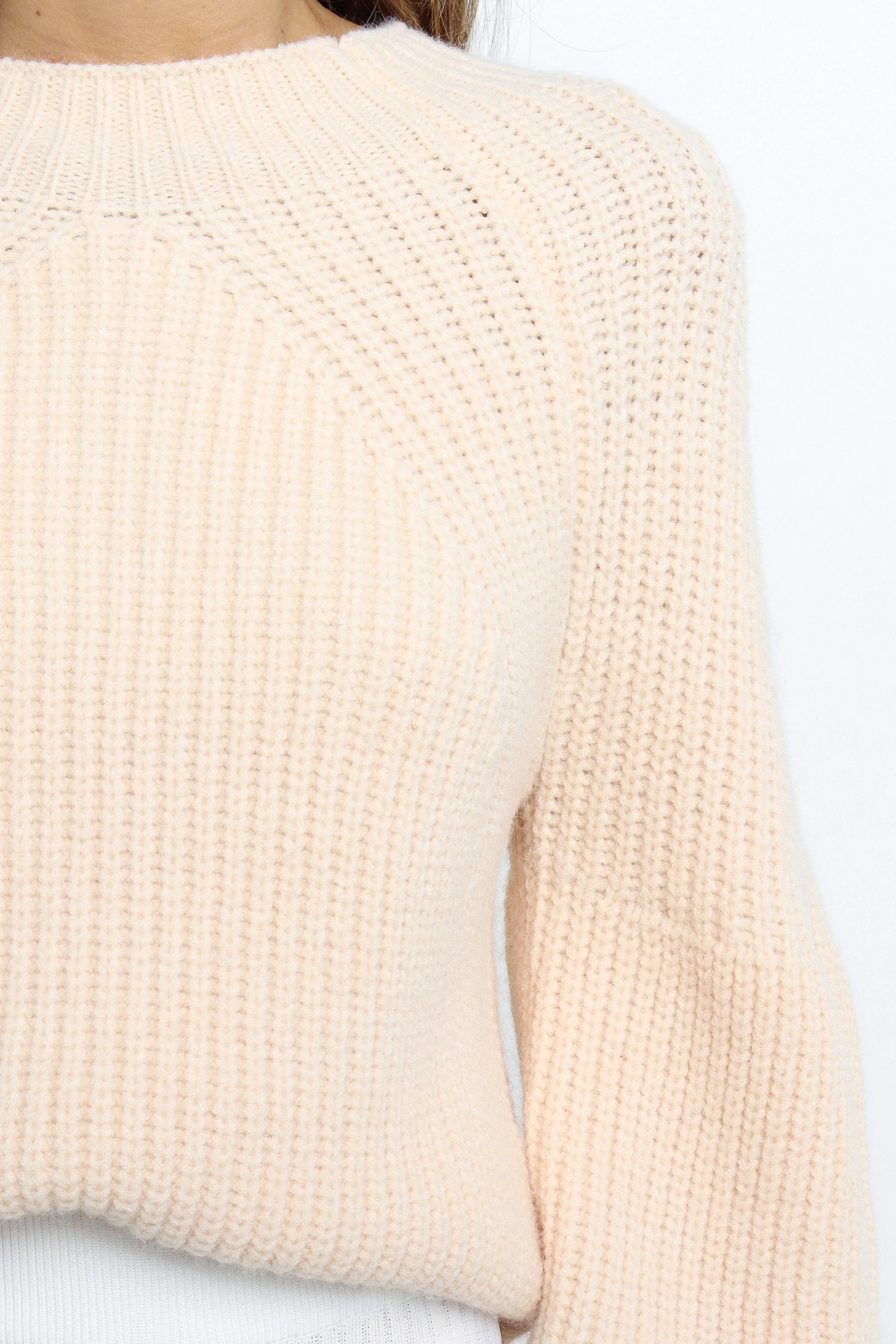 All Day Wear MultiDirectional Flexibility London Knit Sweater - Beige