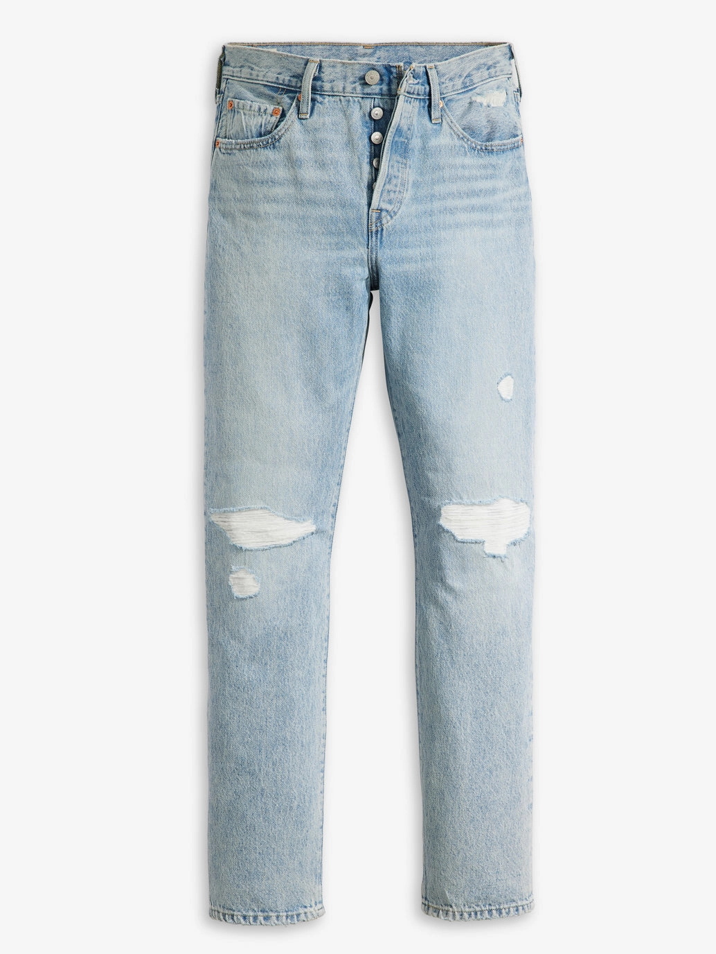 Wear It All Base Look Women's 501 Blue Straight Fit Mid Rise Jeans