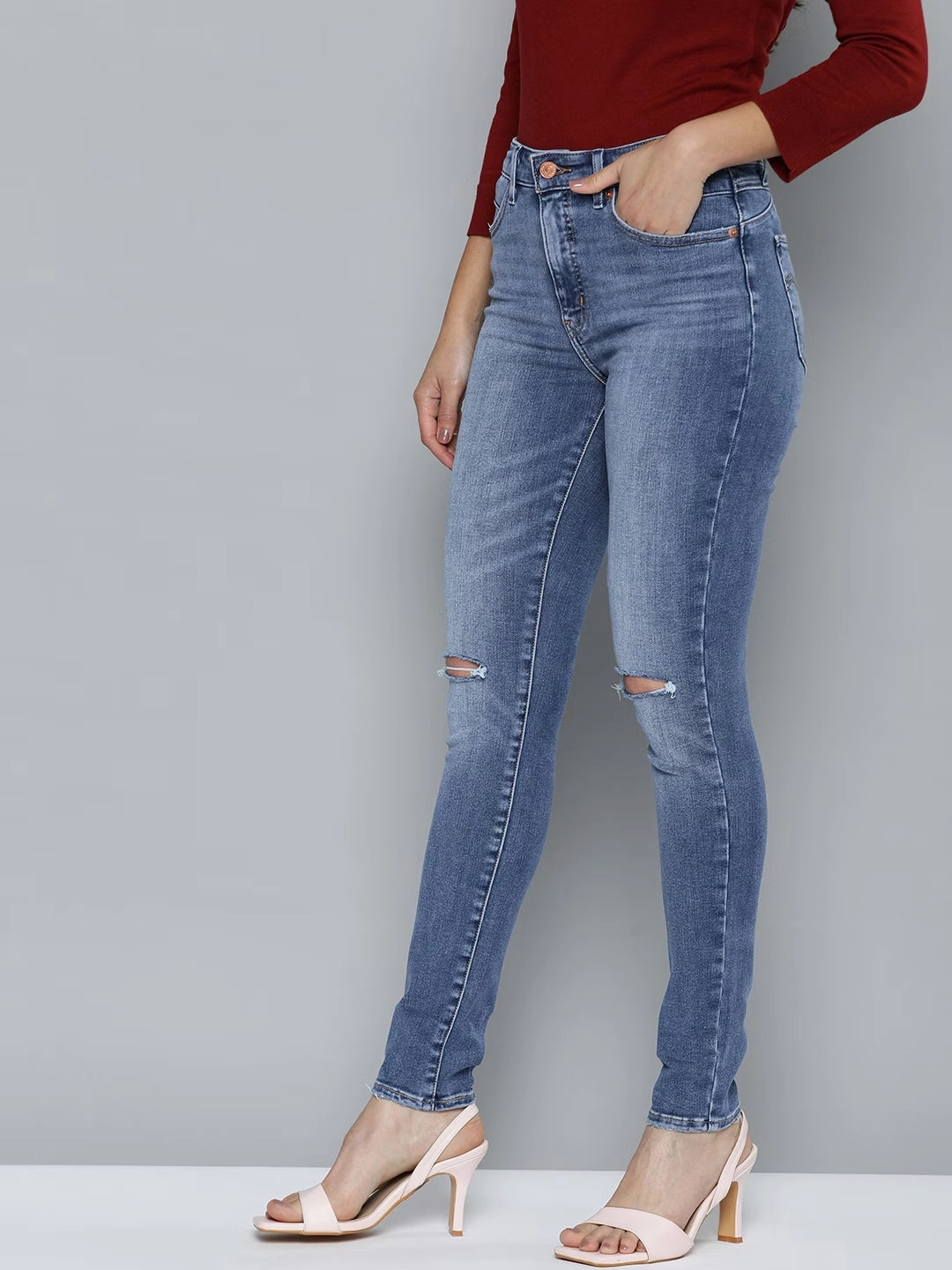 Universal Fit Design Subtle design Women's Blue Revel Shaping Skinny Fit High Rise Jeans