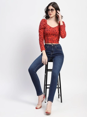 Madame Stone Wash Skinny Fit Blue Denim Trend Setter Chill Outfit Casual Friday Durable Athlete Fit