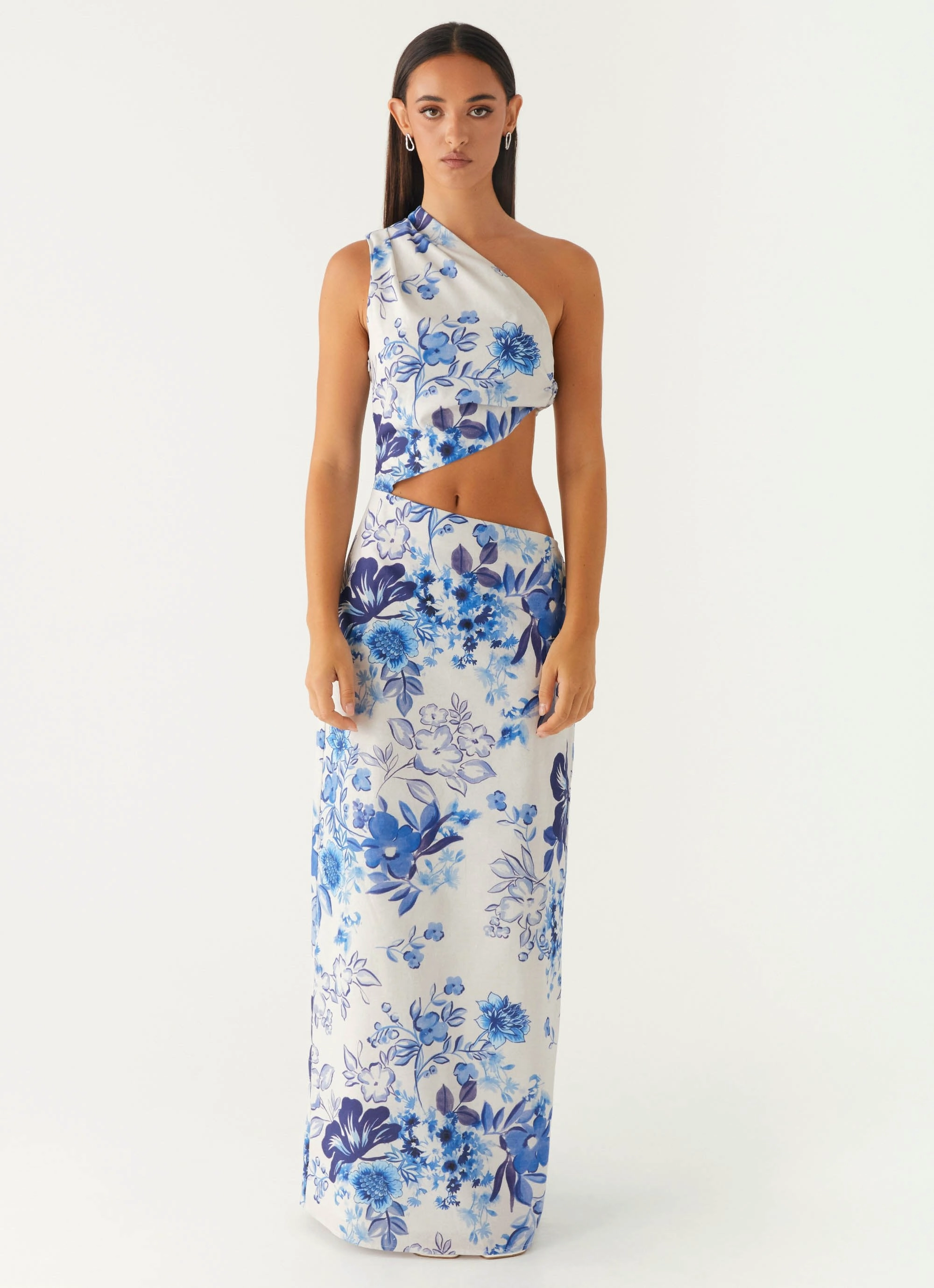 Modern Twist All Summer Long Maxi Dress - Serene Sky Floral