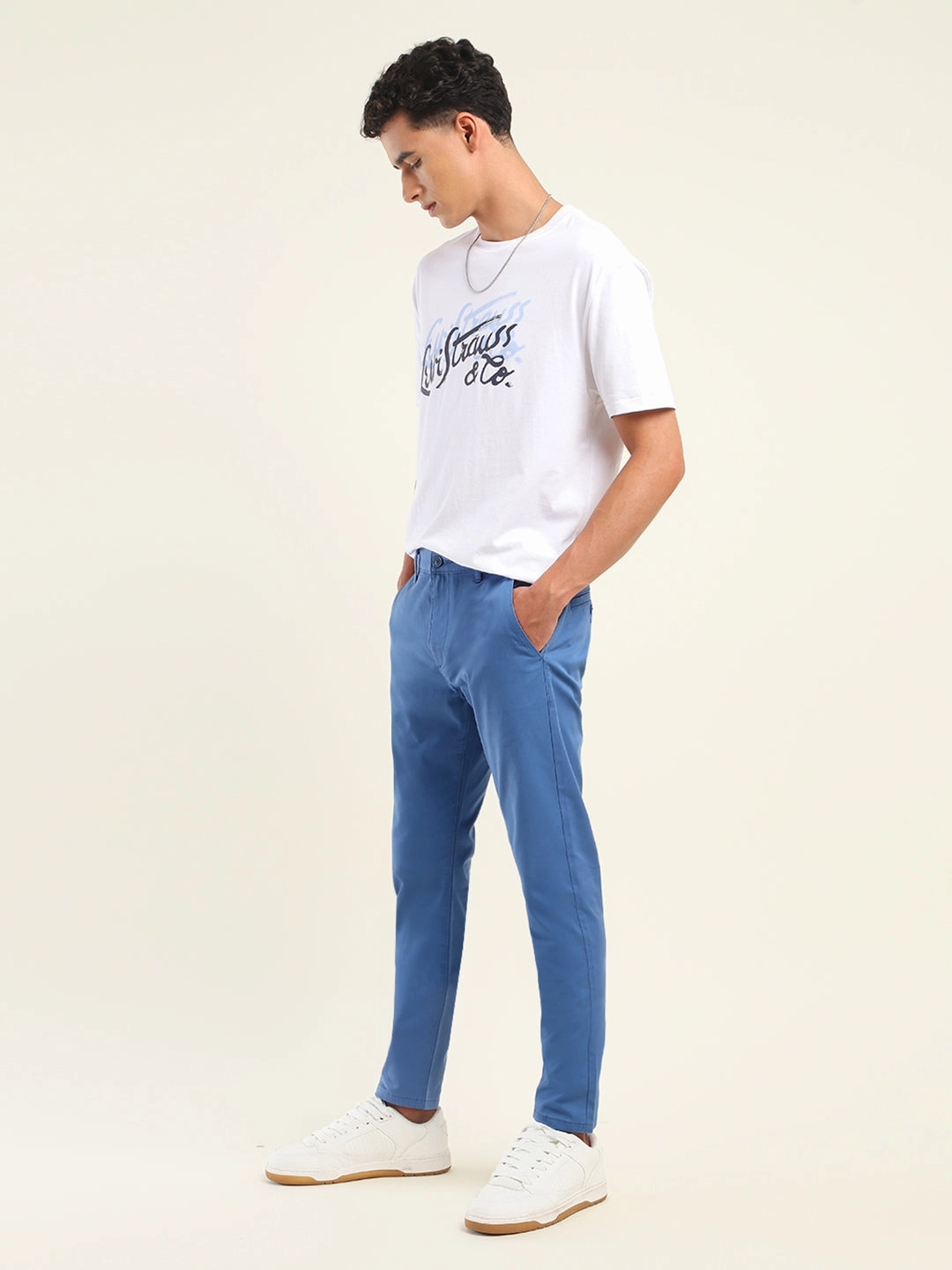 Training Wear Men's 512 Slim Tapered Fit Blue Chinos