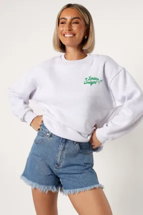 Natural Texture Alora Space Cowgirl Sweatshirt - Heather Grey