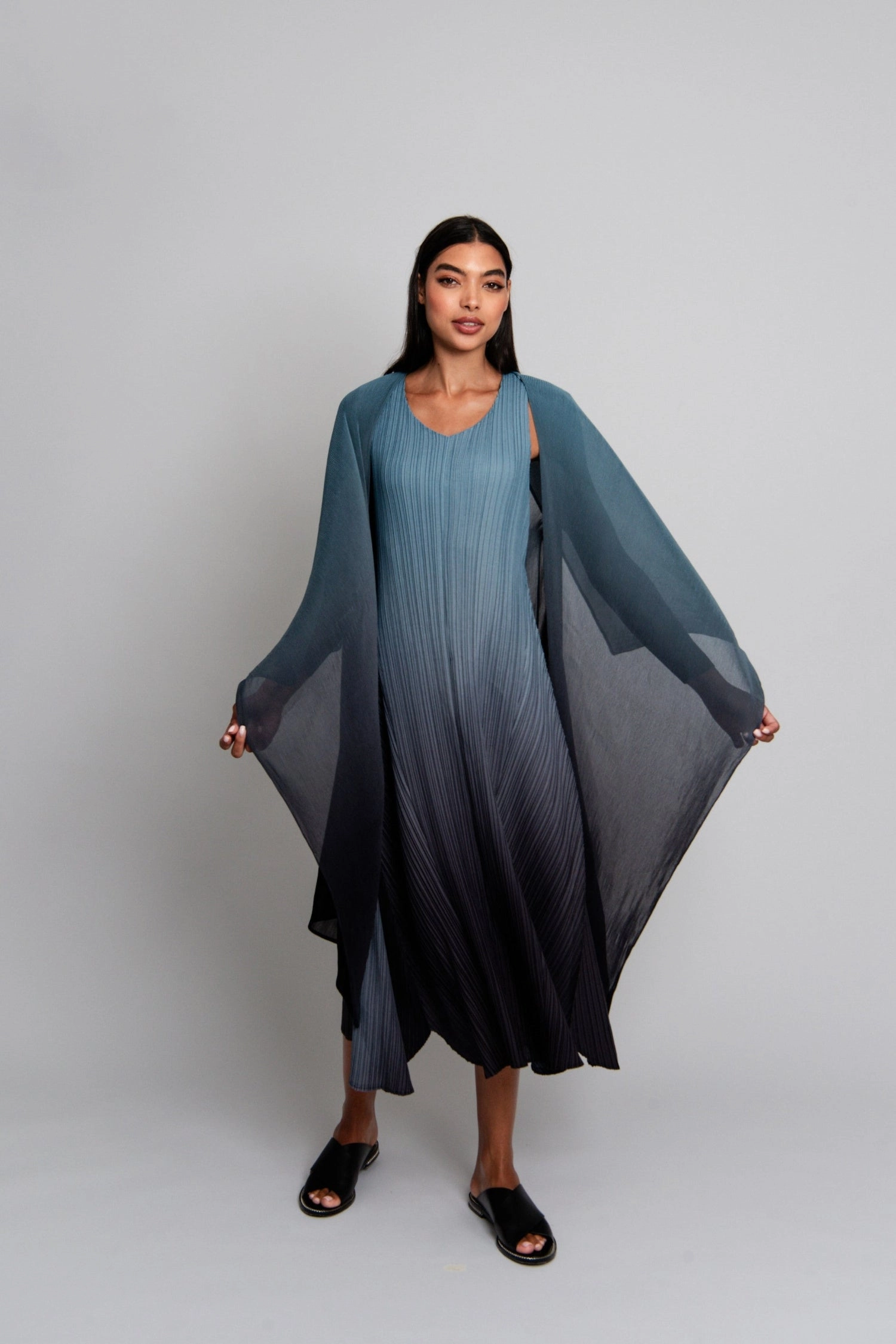 Alquema - AC2404-BS Collare Coat Comfortable Feel Soft Fleece Interior