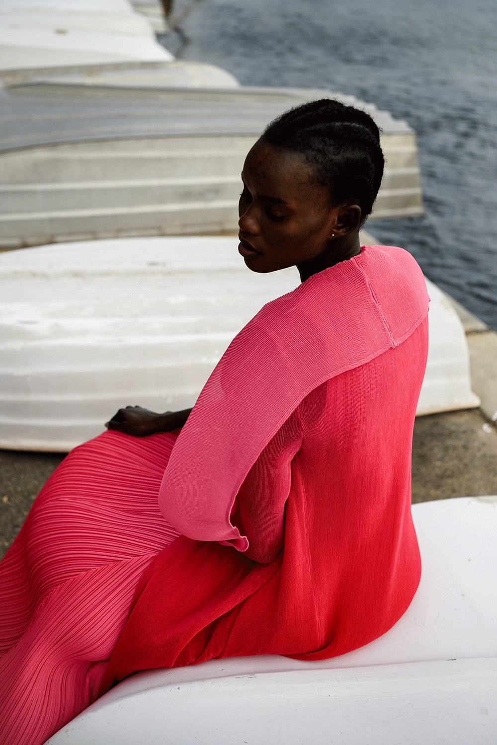 Alquema - AC2404-R Collare Coat Foldable Collar