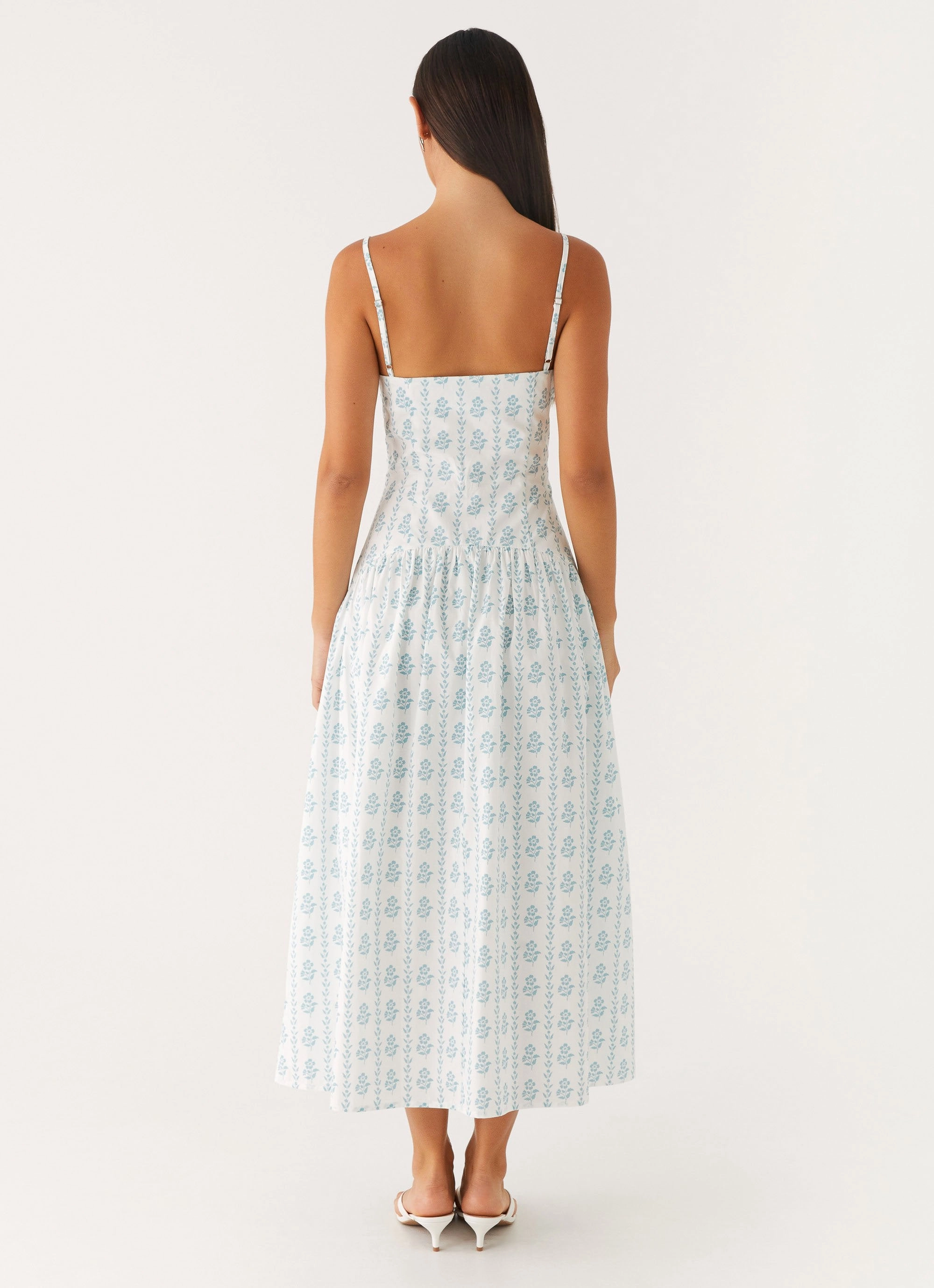 Chic Layers Amelie Midi Dress - Sweet Daydream Print