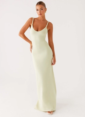 Anastasia Maxi Dress - Sage Luxurious Feel Sage Glow