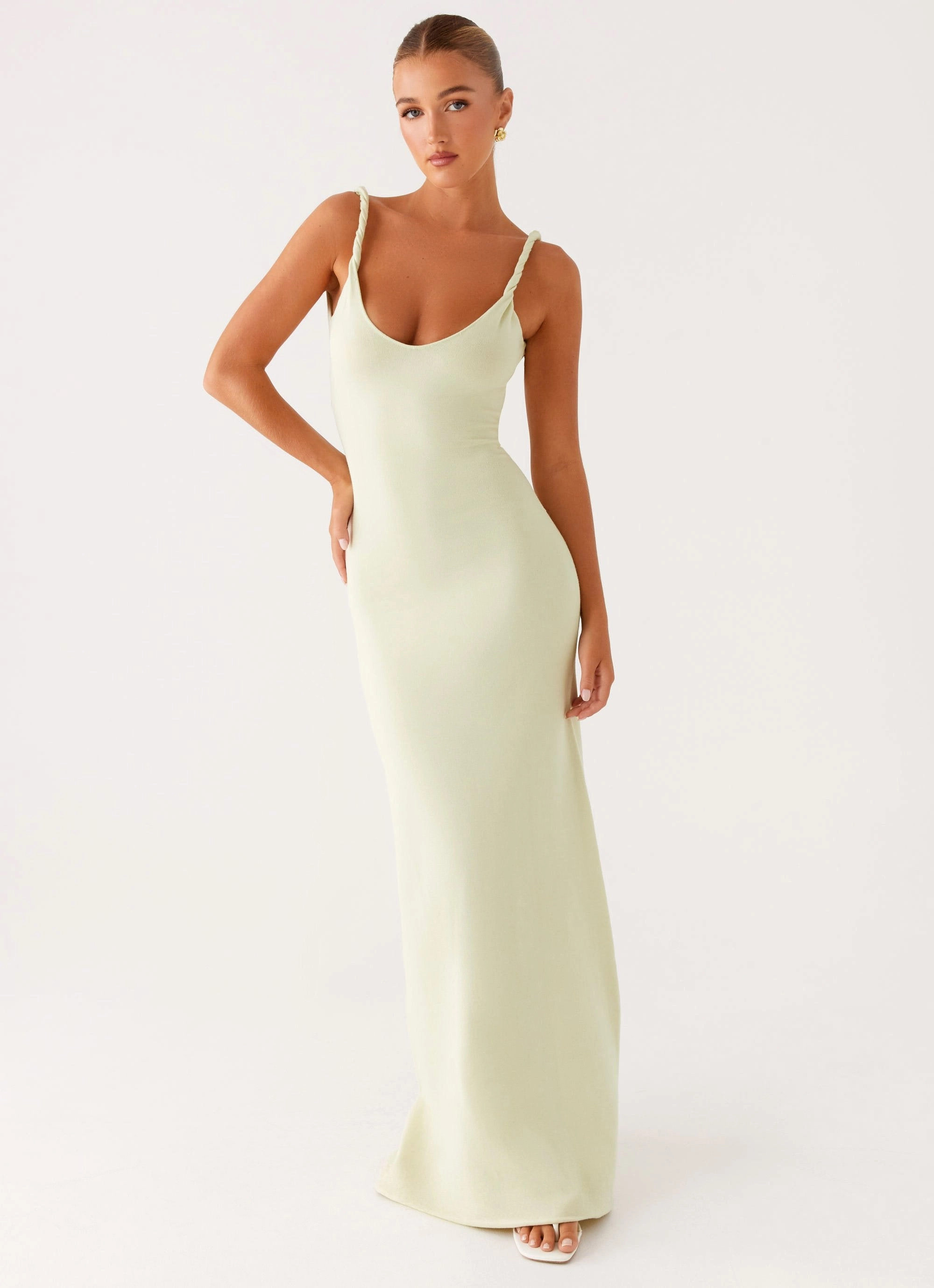 Anastasia Maxi Dress - Sage Luxurious Feel Sage Glow