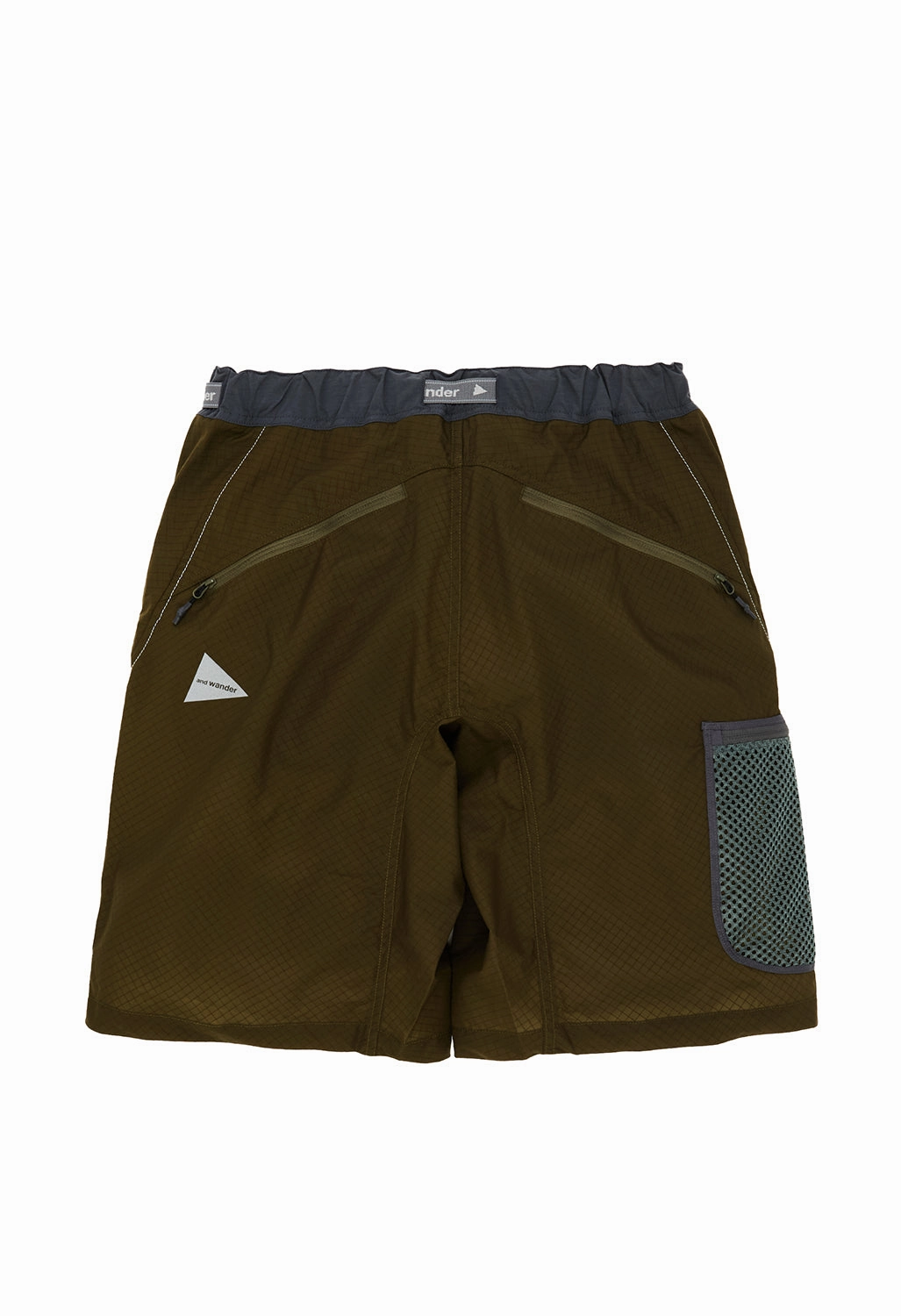 and wander Men's Breath Rip Short Pants - Khaki Beachwear Stain Resistant Treatment