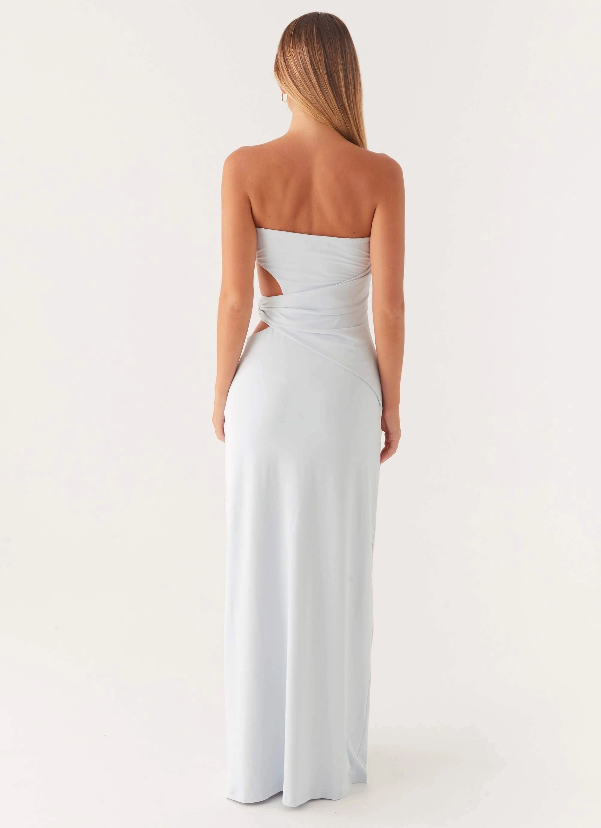 Anetta Maxi Dress - Pale Blue Clean Lines Chic Rhythm