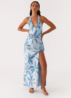 Heart Glow Angie Maxi Dress - Opulent Blue