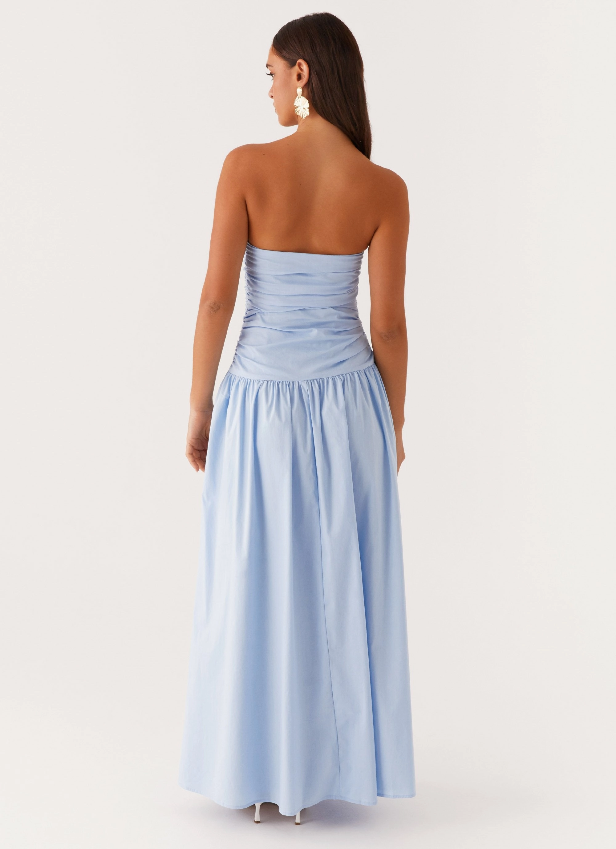 Vibrant Hue Carmel Maxi Dress - Blue