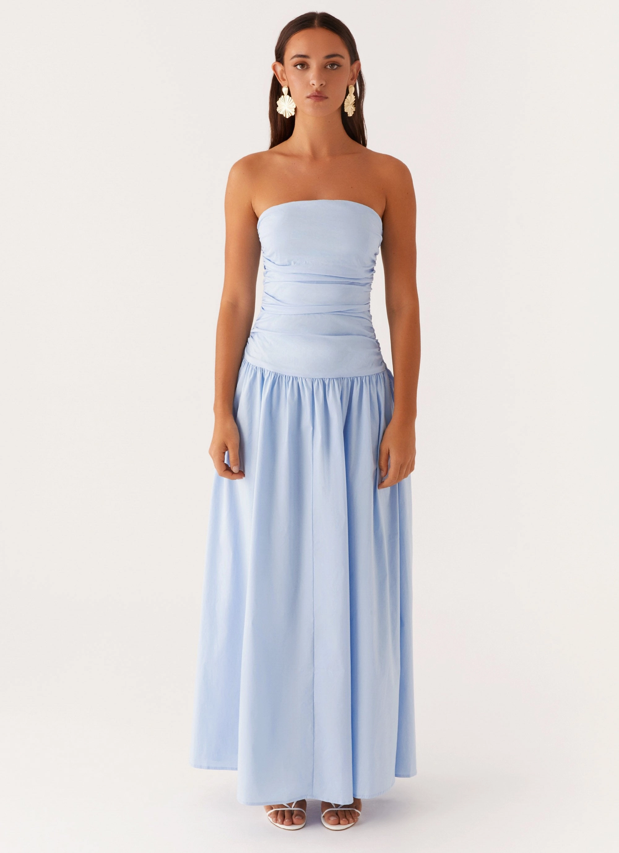 Carmel Maxi Dress - Blue Casual Feel All-day style