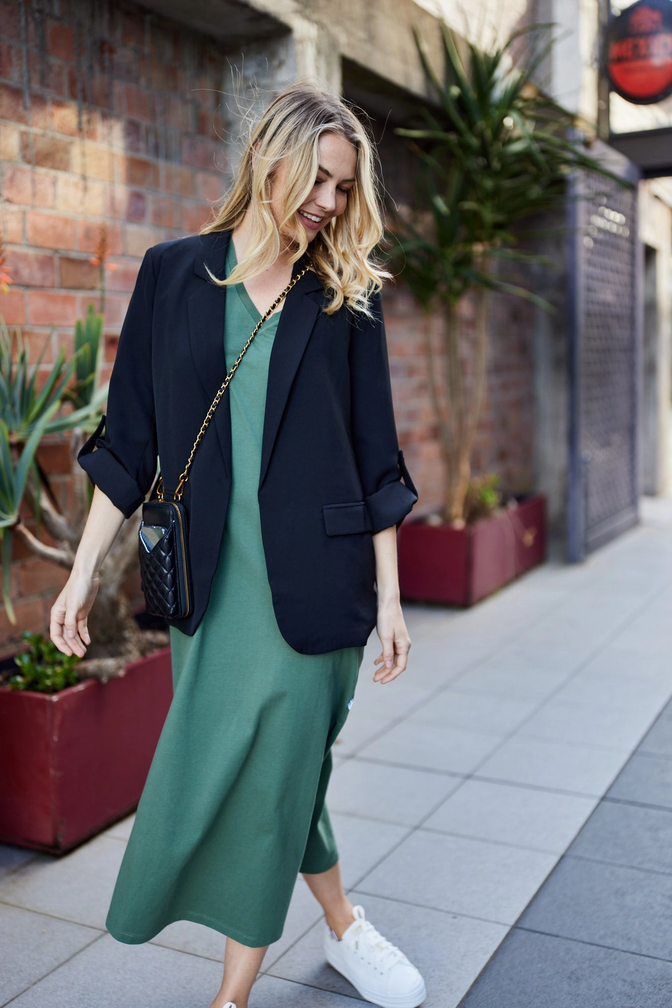 Gloss by Shine On Leone Blazer Black High Collar Windguard Heat Retention Layer