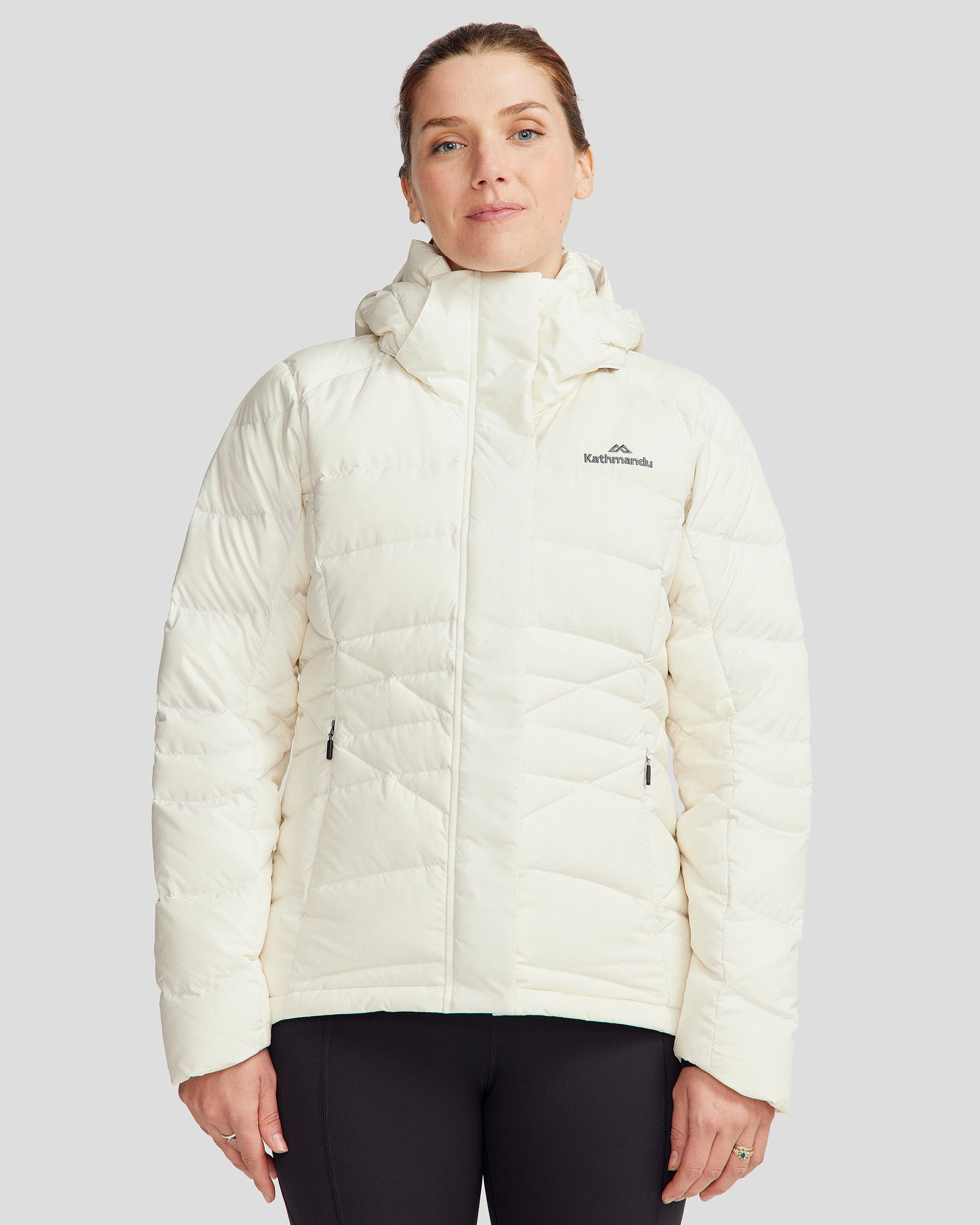 Women's Winterburn Hooded Down Jacket - Natural High Loft Insulation Casual Chill Look