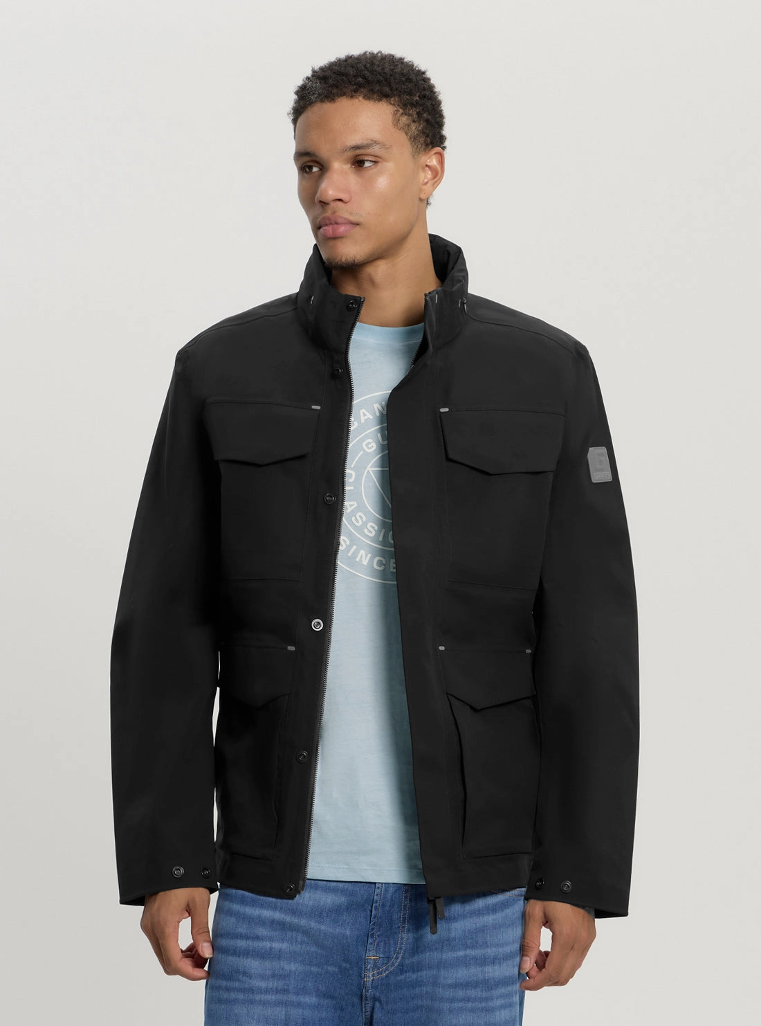 Black Dunwich Jacket Quick Access Pockets