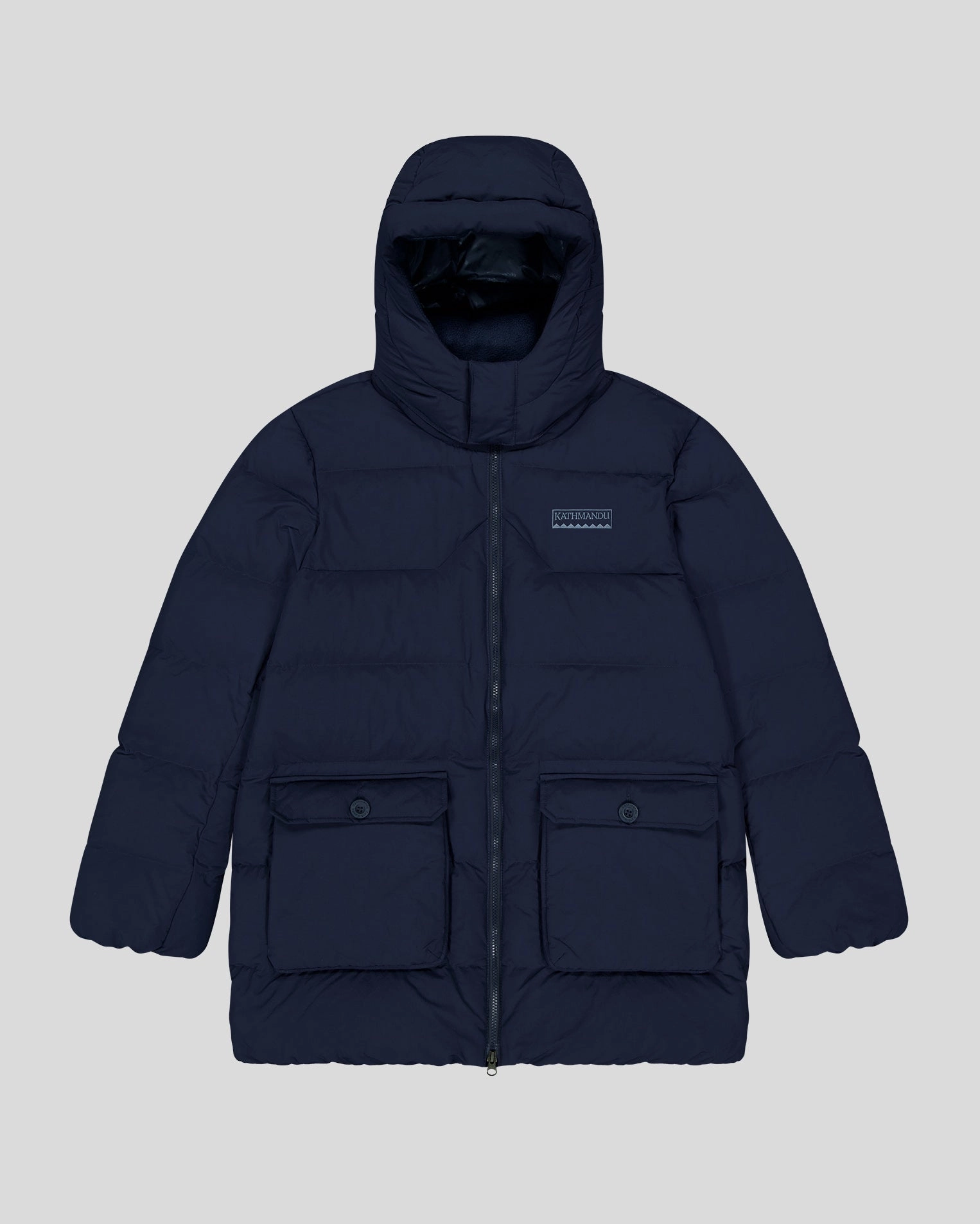 Clean Minimal Look Men's Epiq Down Heritage Parka Jacket - Pure Navy
