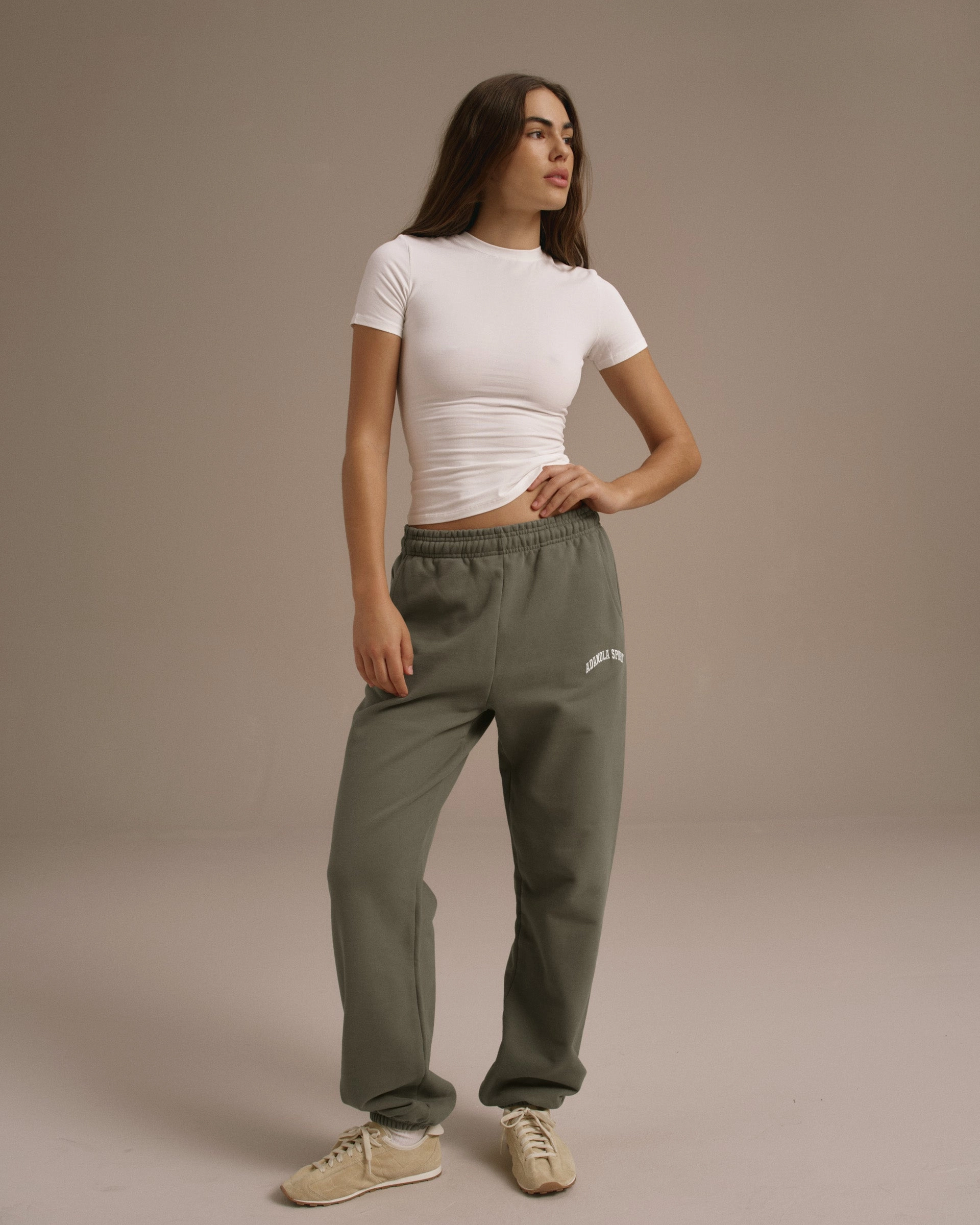 ReflectiveTrim All-Day Wear AS Sweatpants - Olive Green
