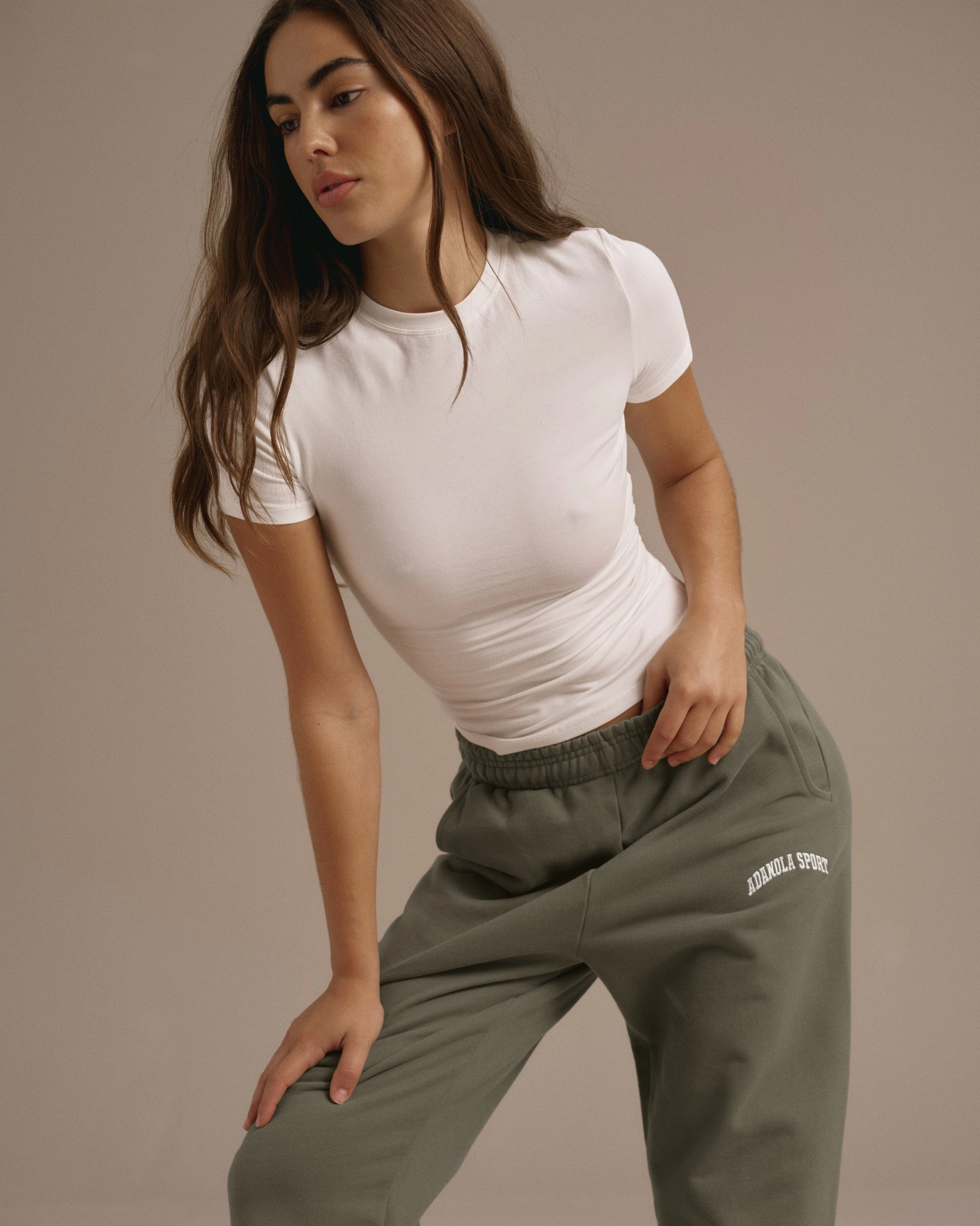 AS Sweatpants - Olive Green Perfect Shape Stretchable Wear
