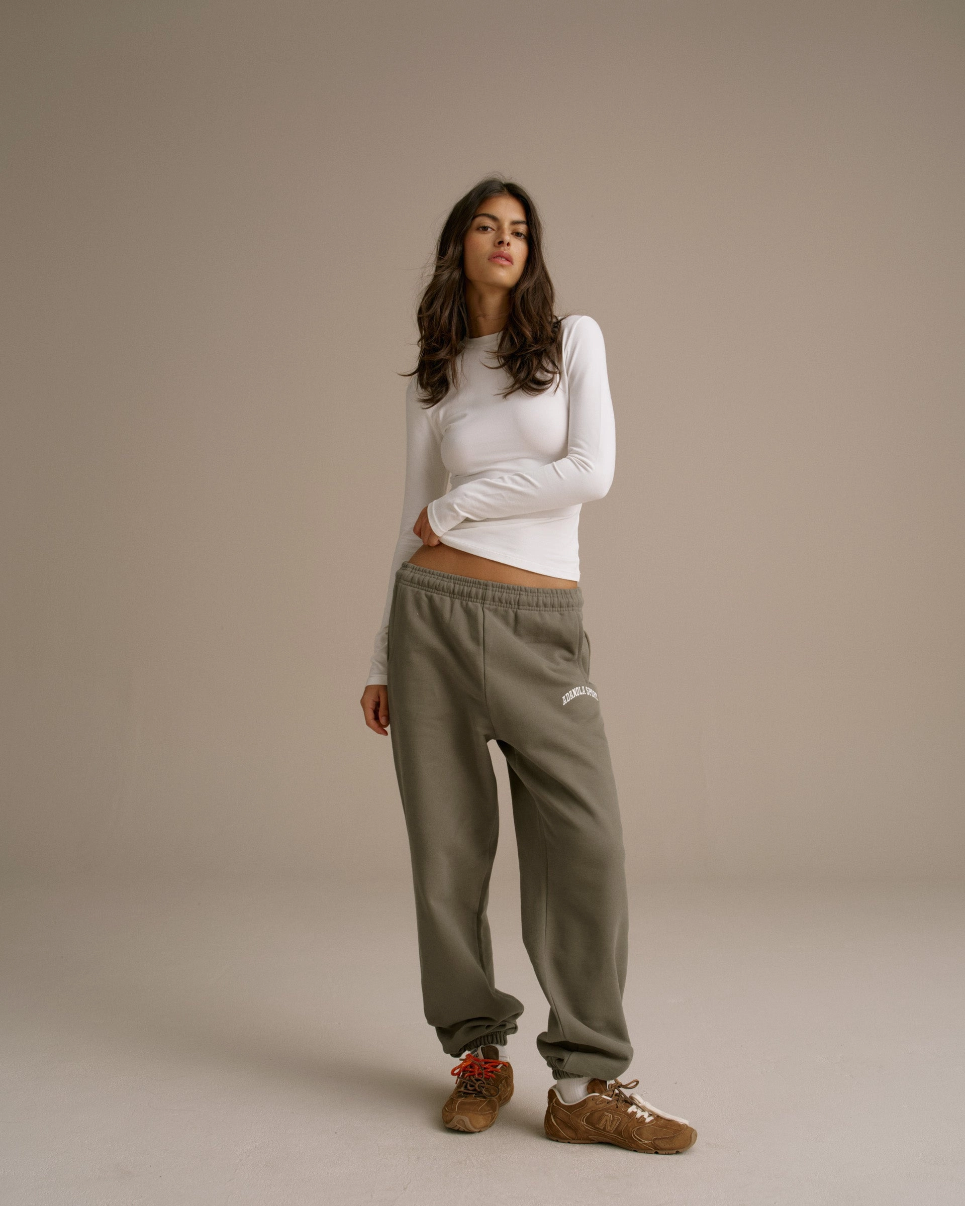 Recycled Polyester Blend AS Sweatpants - Olive Green