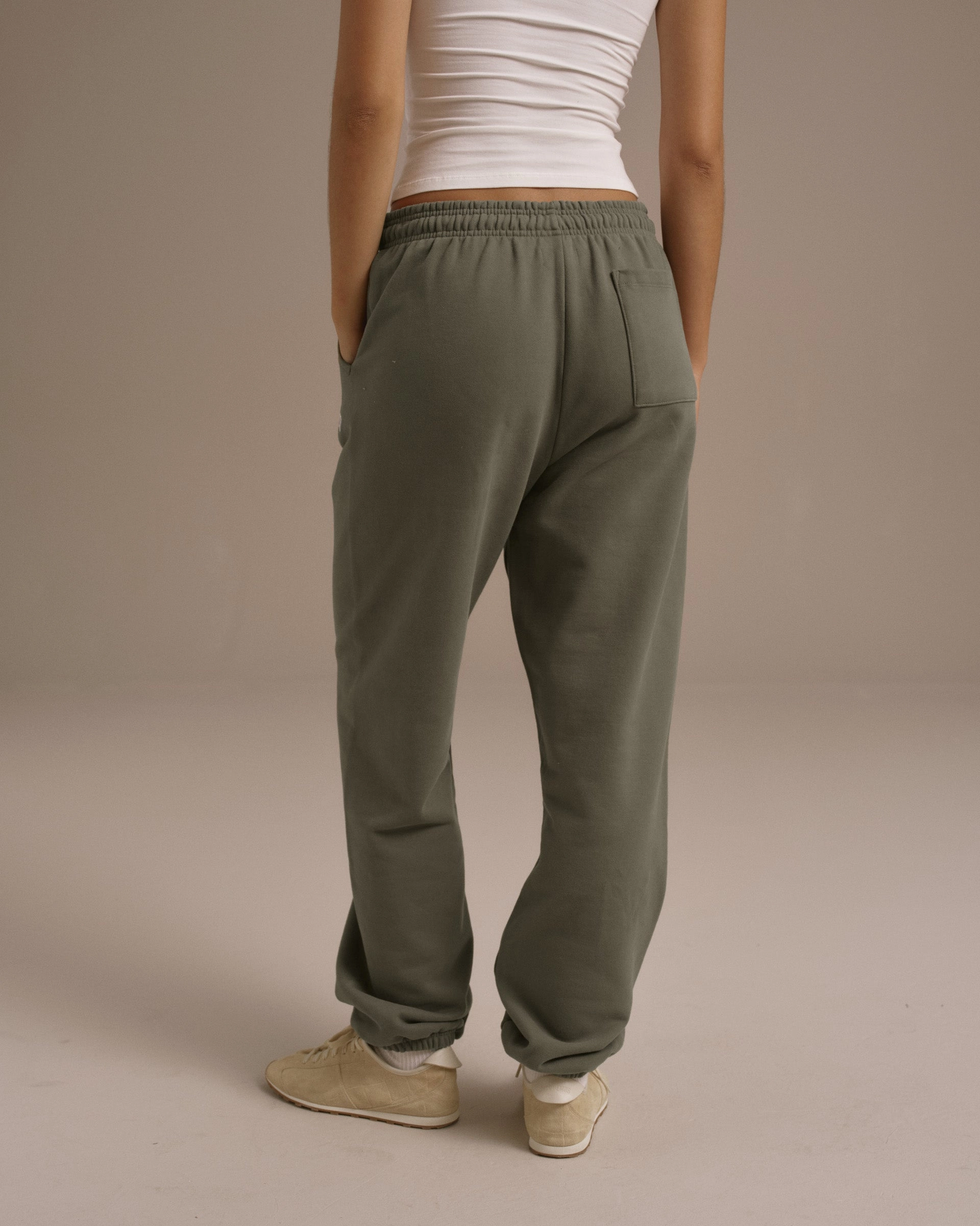 AS Sweatpants - Olive Green Light Reflective Details ripstop fabric