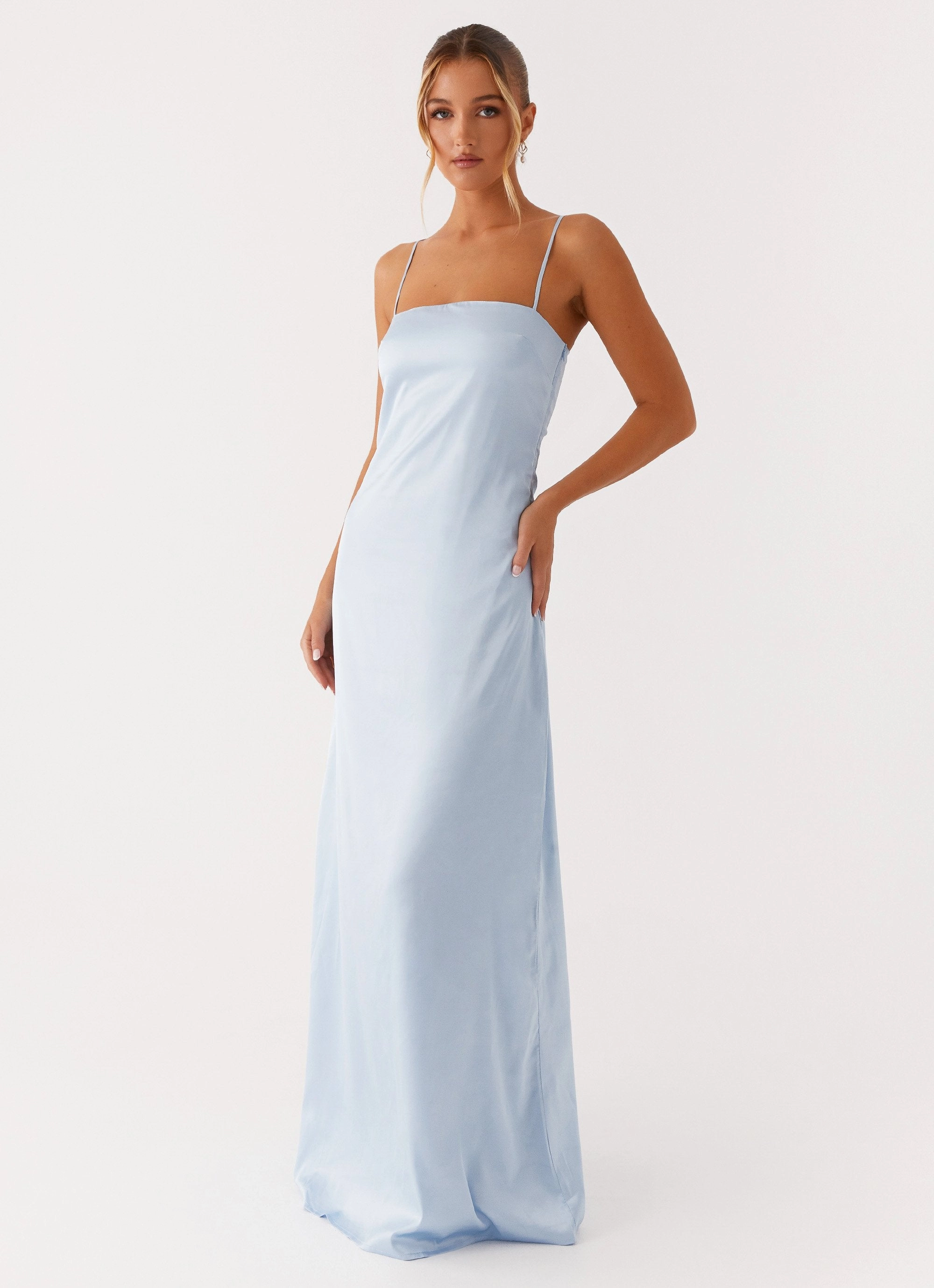 Aster Bloom Maxi Dress - Blue Casual Motion