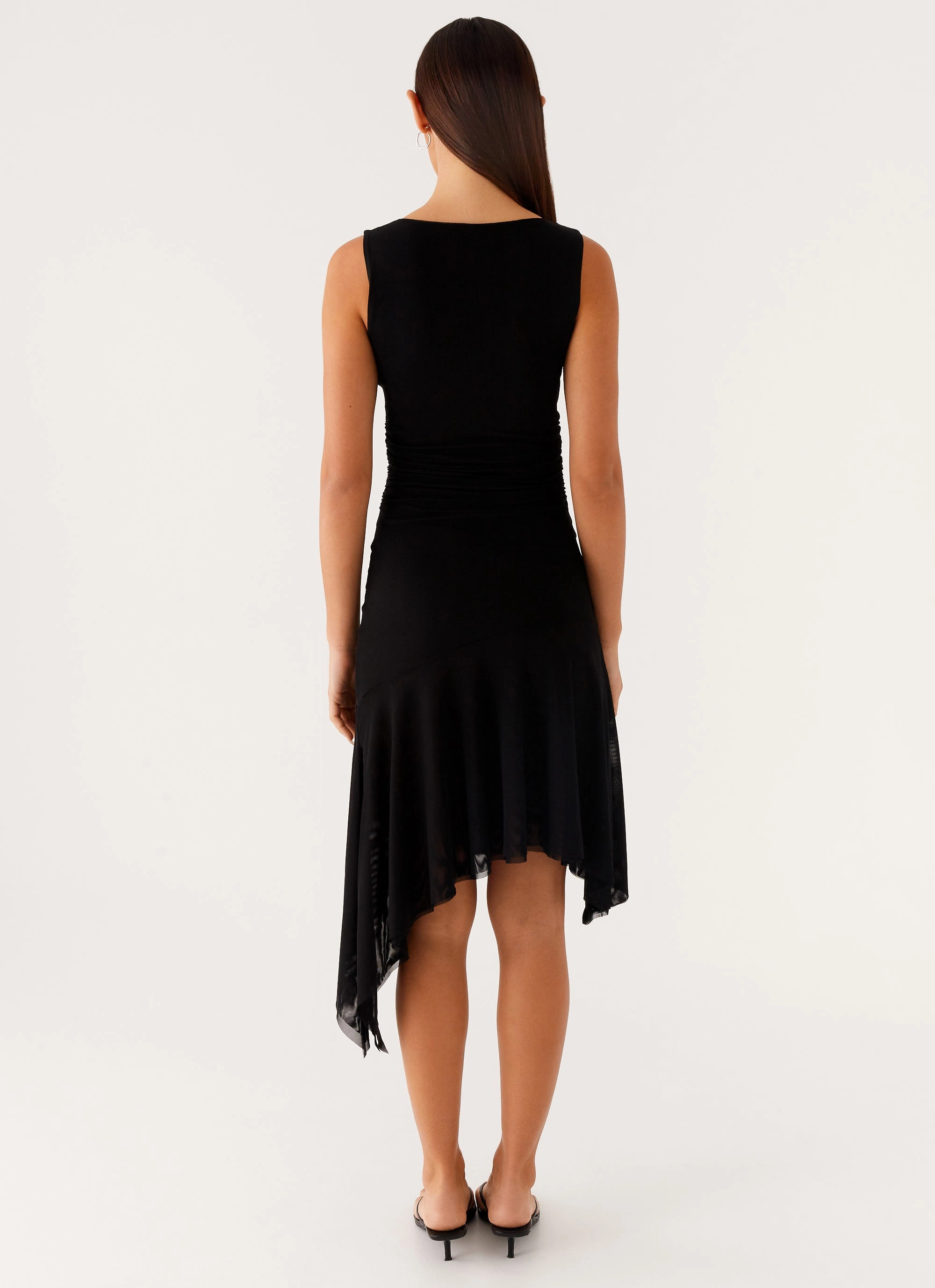 Winona Midi Dress - Black Trendy Vibes