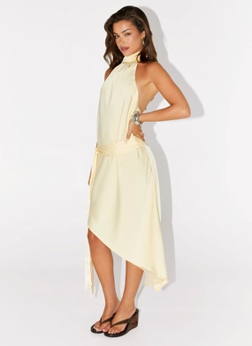 Comfy Design Atlantic Midi Dress - Yellow