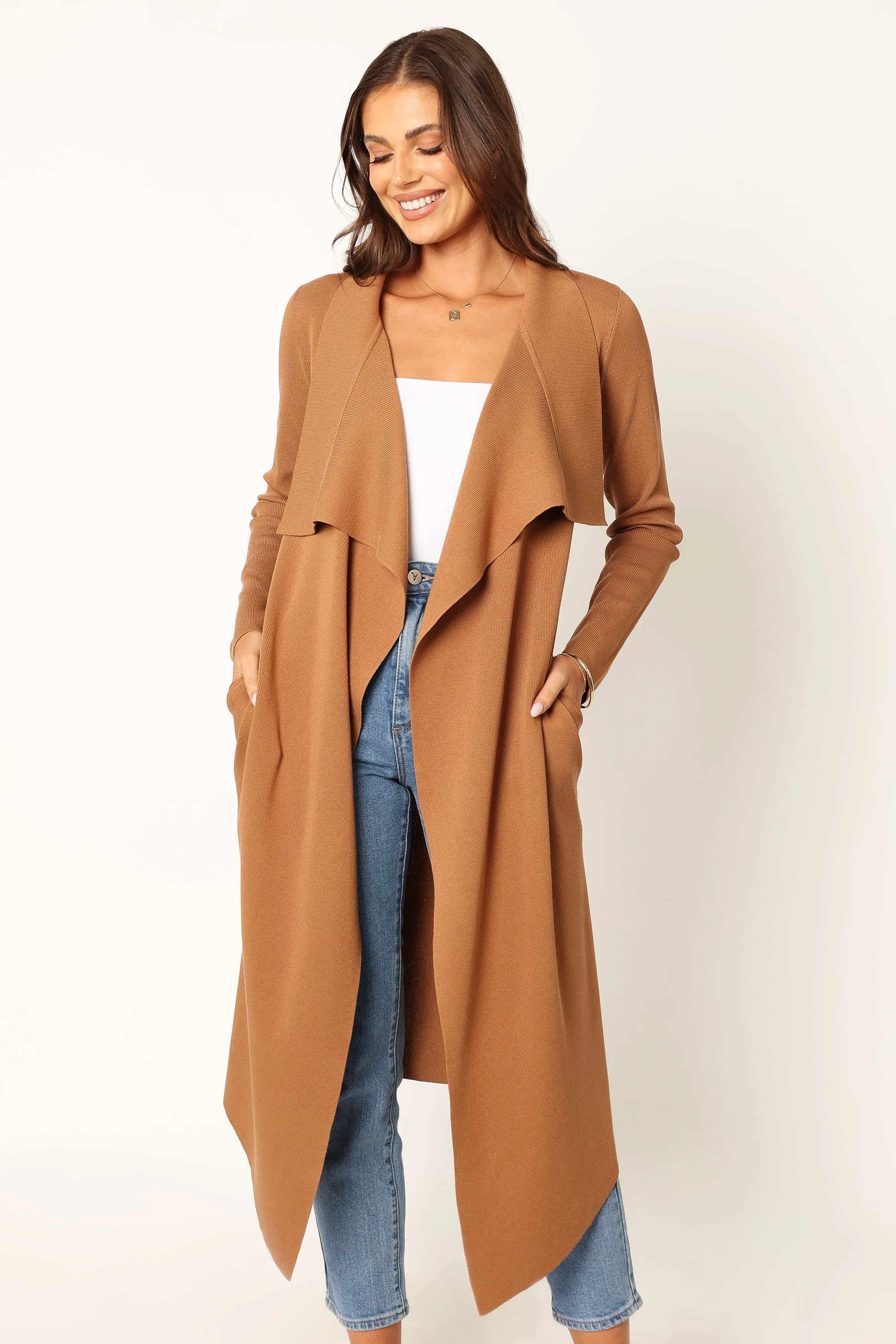 Urban Trend Cold Comforted Audrina Cardigan - Camel